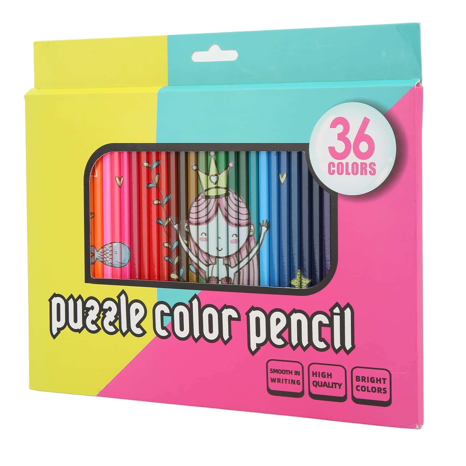 Color Pencil Set, Drawing Pencils High Transparency 36 Colors High Color Uniform Coloration for Writing for Painting 6