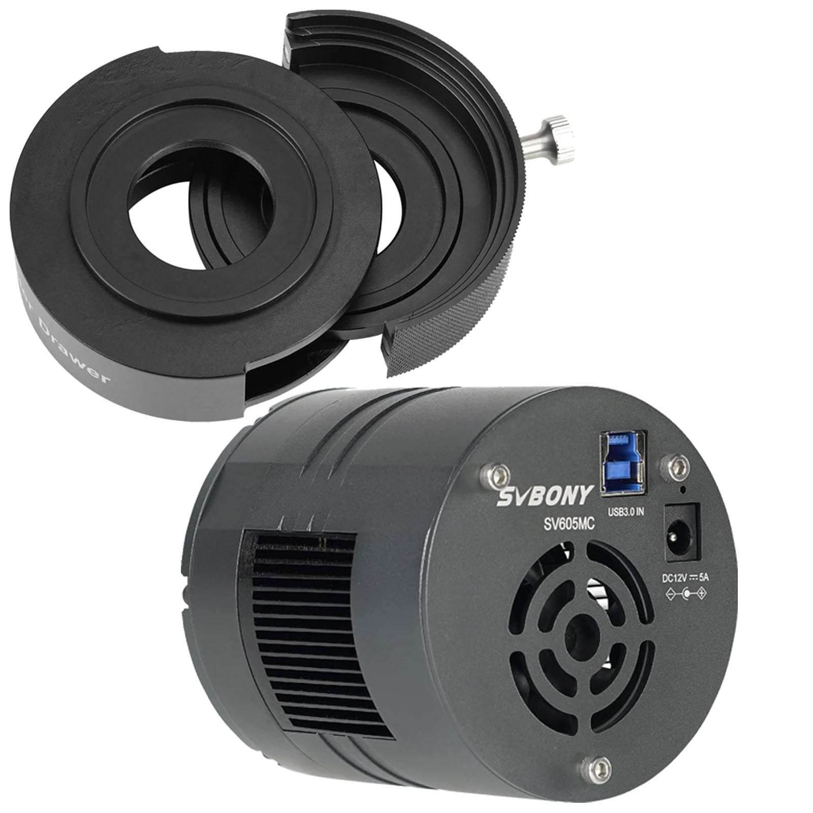 SVBONY SV226 Telescope Filter Drawer Bundle with SV605MC Cooled Camera, 9 Megapixel CMOS Cooled Monochrome Astronomy Camera for Deep Sky Astrophotography 1