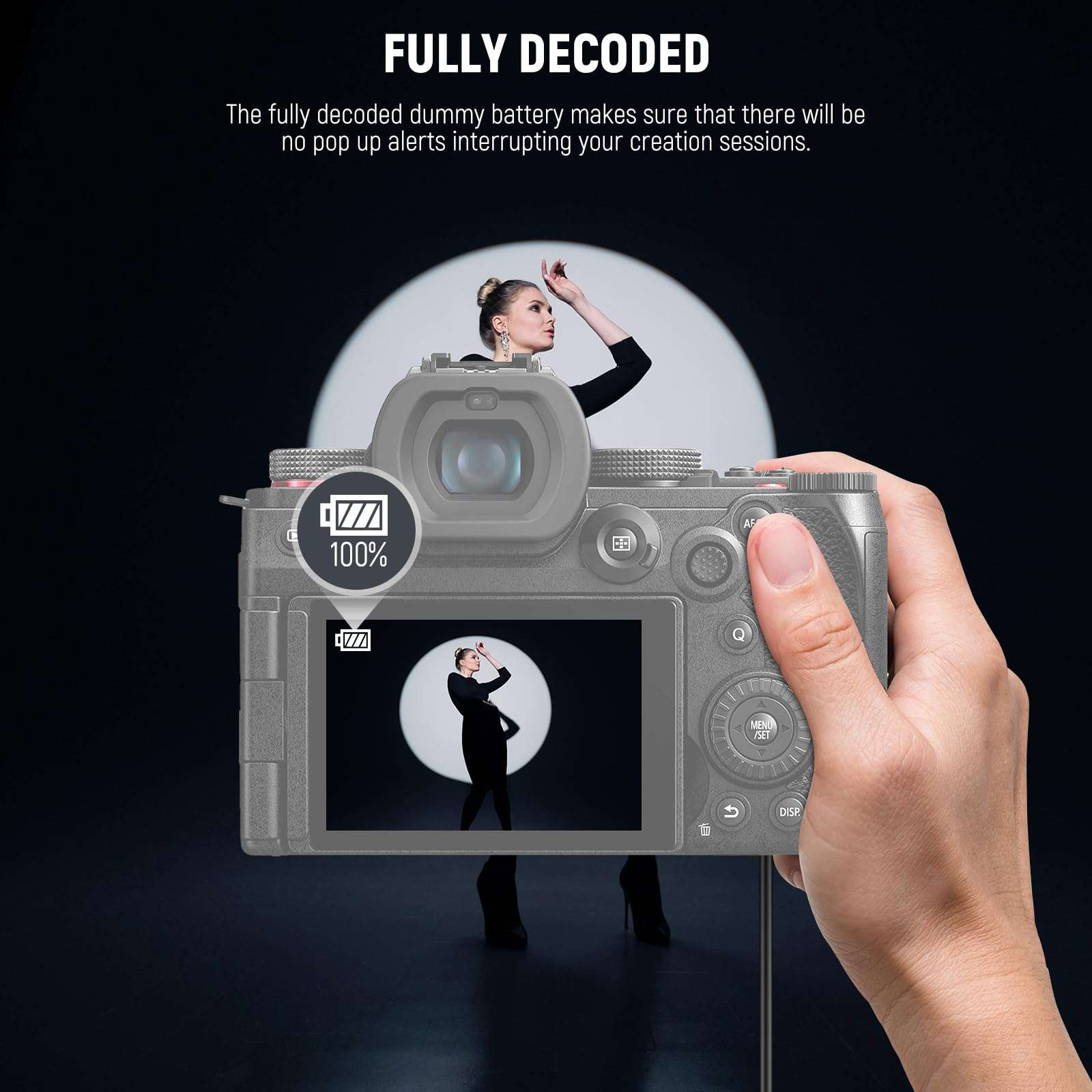 NEEWER DMW-BLK22 AC Power Supply Adapter & DC Coupler Dummy Battery Charger Kit Compatible with Panasonic Lumix DC-S9 DC-G9 II DC-S5 DC-S5 II DC-S5 IIX GH5 II GH6 S5II S5IIX S5M2 S5M2X GH5M2, DR-BLK22 6