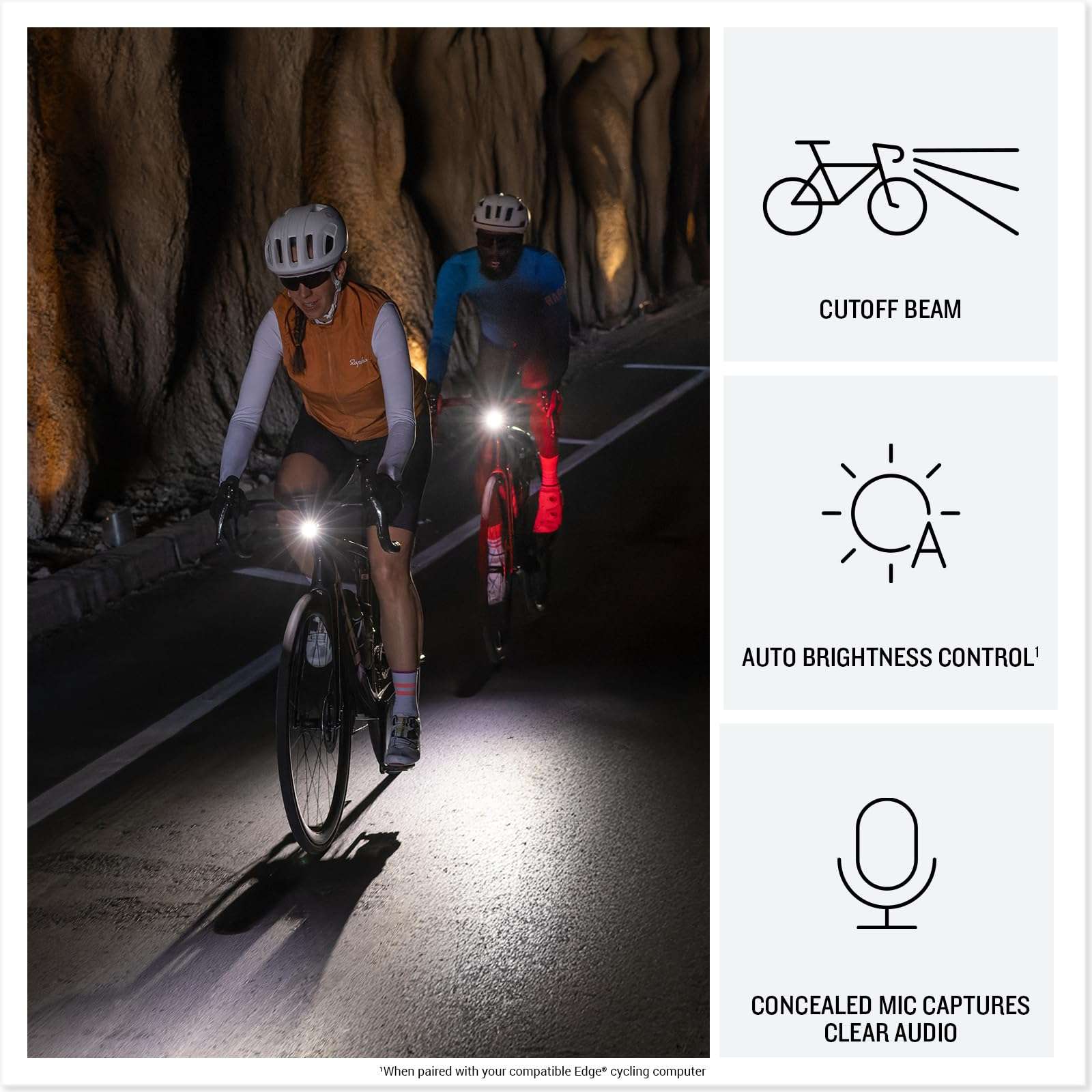 Garmin Varia Vue Headlight Bicycle Camera 4K Video Recording, 600-Lumen Smart Bike Light, Auto Brightness, Incident Detection, Long Battery Life Bundle with Edge 1050 Premium Cycling Computer 5