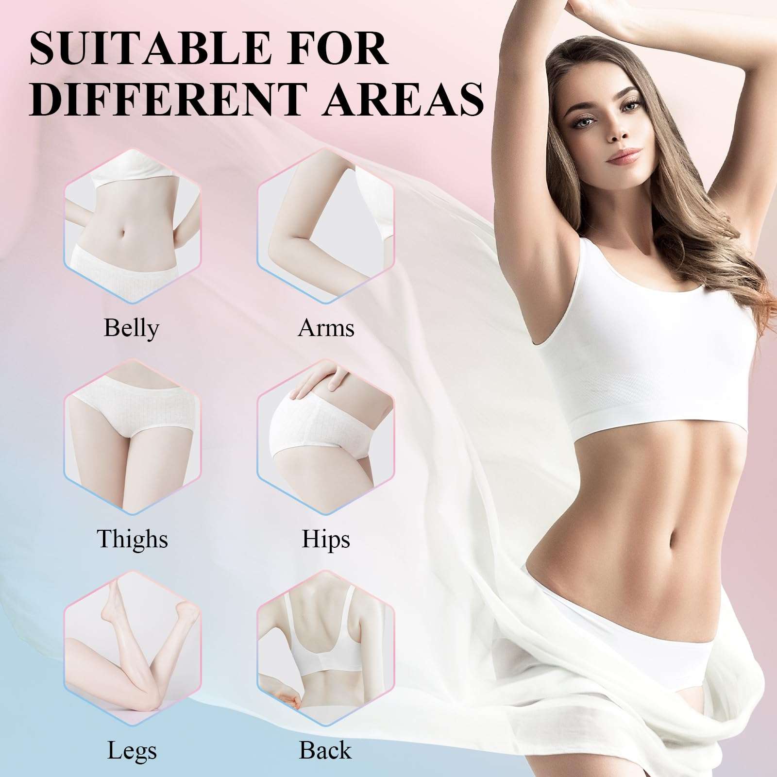 B Flat Belly Firming Cream, Skin Tightening Cream for Body, Skin Firming and Tightening Lotion for Belly, Arms, Thighs and Butt, Firming Body Lotion for Women & Men, 120+30ML 6