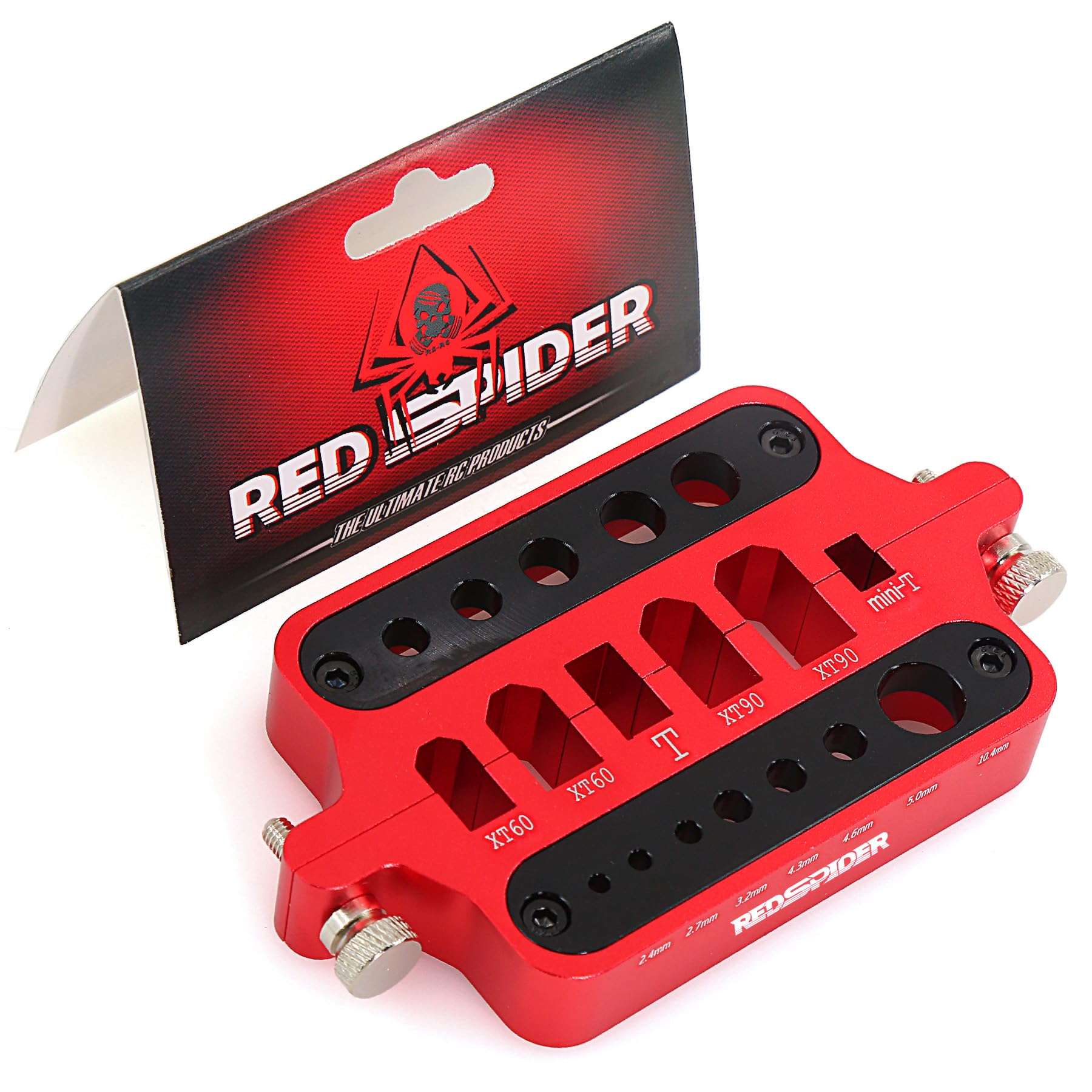 RC Tools Metal Welding Soldering Insulate Station Jig RC Ball End Remover RC Ball Joint Tool Multifunction Wrench Mini Hex Socket Wrench for XT60 XT90 Deans Banana Plug Connector (Red) 4