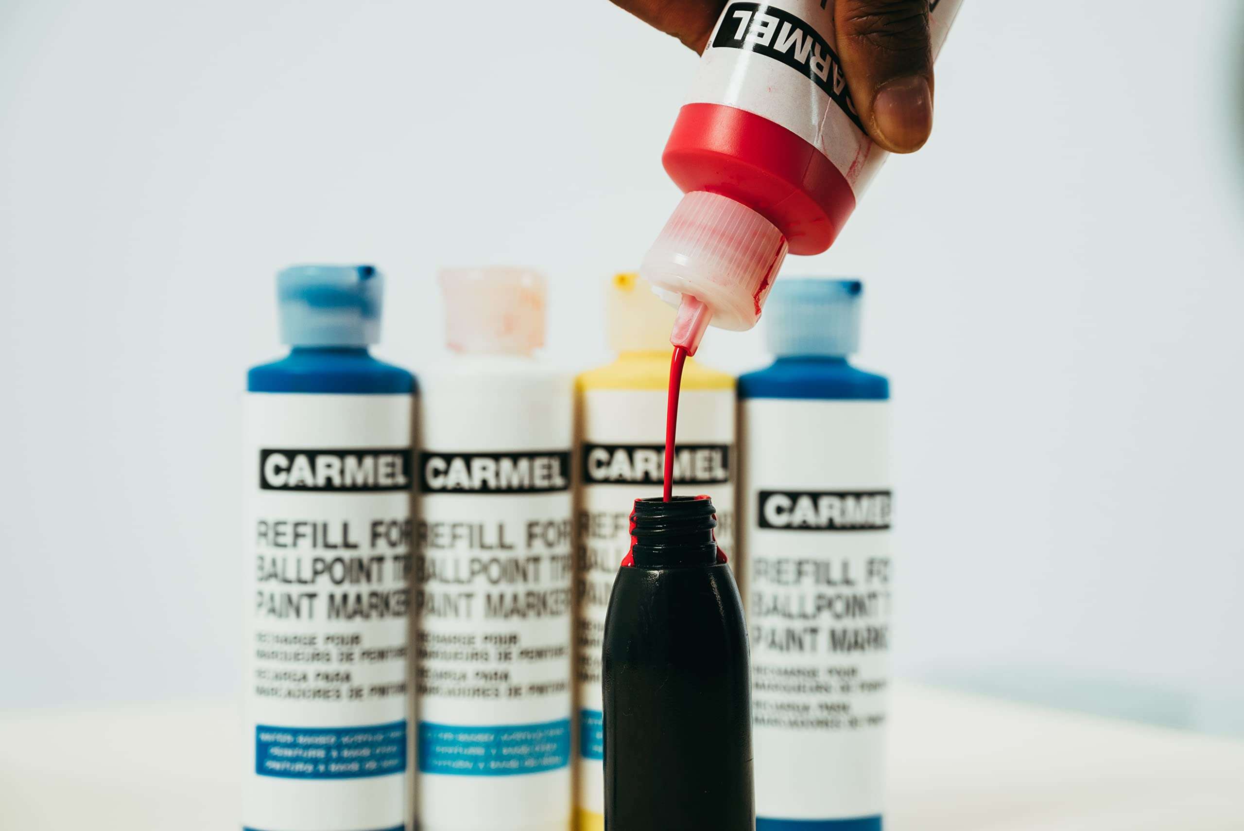 Carmel Refill Paint for Ballpoint Marker (Yellow), Pack of 1 3