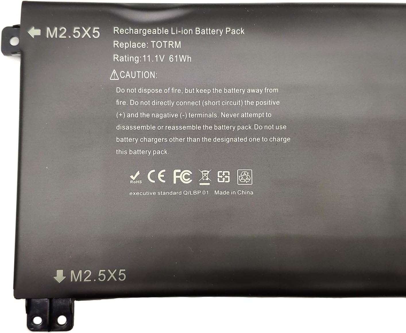 MLKB T0TRM TOTRM Laptop Battery Compatible with Dell XPS 15 9530 Precision M3800 245RR 0H76MY H76MV 7D1WJ 07D1WJ Y758W BT04XL(11.1V 61WH) 2