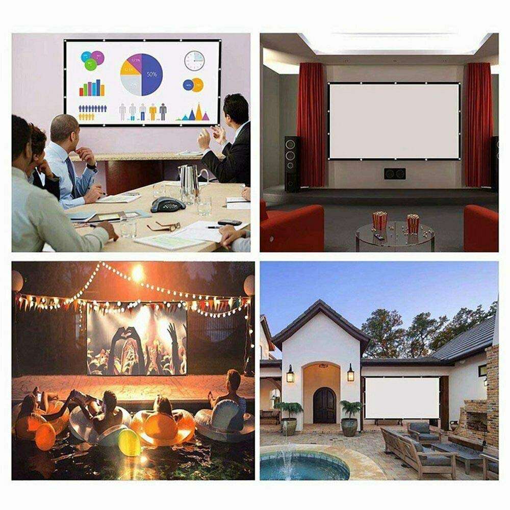 Honeytecs Portable Foldable Projector High Definition Outdoor Home Cinema Theater 3D Movie (150inch, 16:9) 6