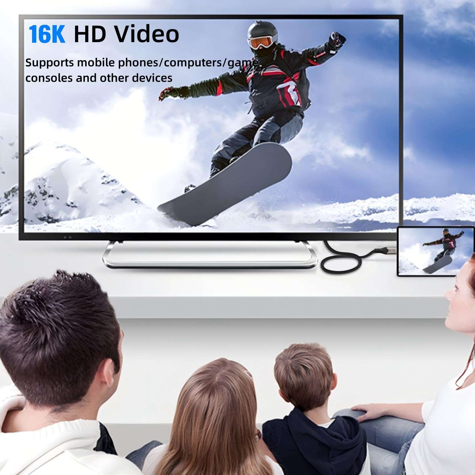 Leehitech 80Gbps Thunderbolt 5 Cable [Braided], 240W Fast Charging, 16K/ Dual 8K 60Hz, 4K 540Hz/240Hz, USB 4 Type C Monitor Video Display Cable 6.6FT, for Thunderbolt 4/5, MacBook, iPhone 16/15 Pro 4