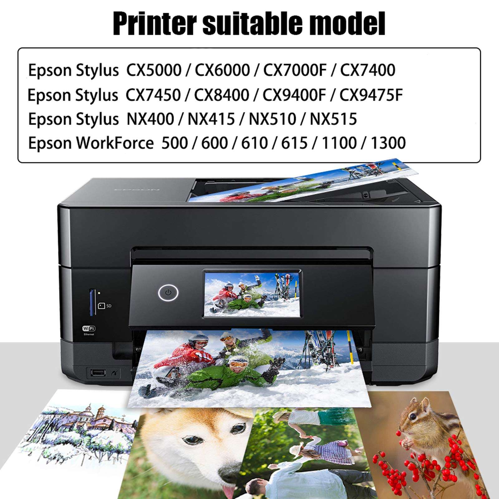 NoahArk 10 Packs T069 Remanufactured Ink Cartridge Replacement for Epson 69 High Yield for Stylus C120 CX5000 CX6000 CX8400 CX9400 NX215 NX305 NX400 NX410 NX415 NX515 Workforce 1100 30 310 615 Printer 2