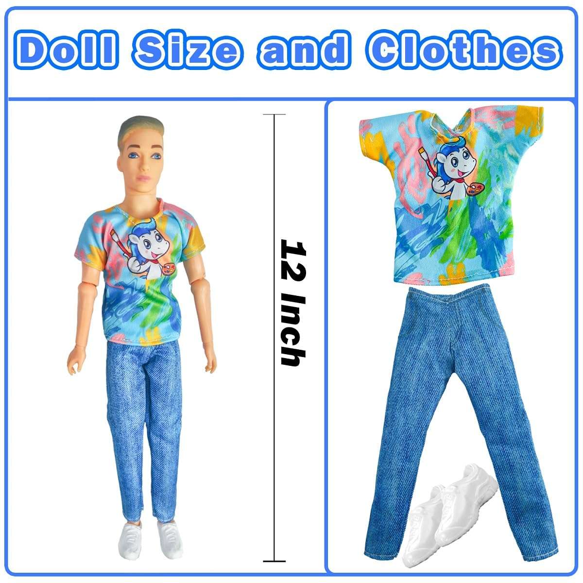 Chioldilly Interactive Family Toy Fun Action Figures Set, Imaginative Educational Family Doll Play, for Kids 3+(Editions F) 3