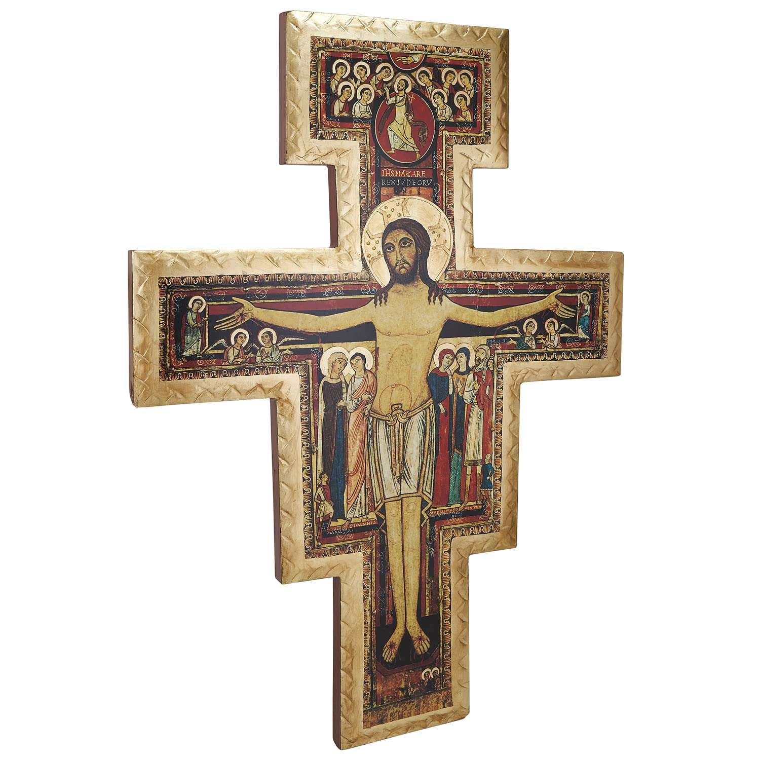 Gerffert Assisi Collection-San Damiano Wooden Crucifix with Hanger, 55-Inch 4