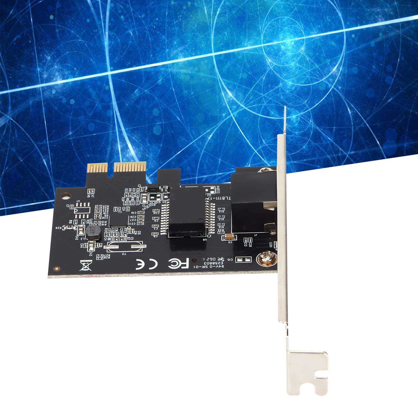 PCIE Network Card PCI Express Gigabit Ethernet Card, LAN External Interface Fast Ethernet 1000Mbps Transmission Rate, Ethernet Adapter Computer Accessories 3