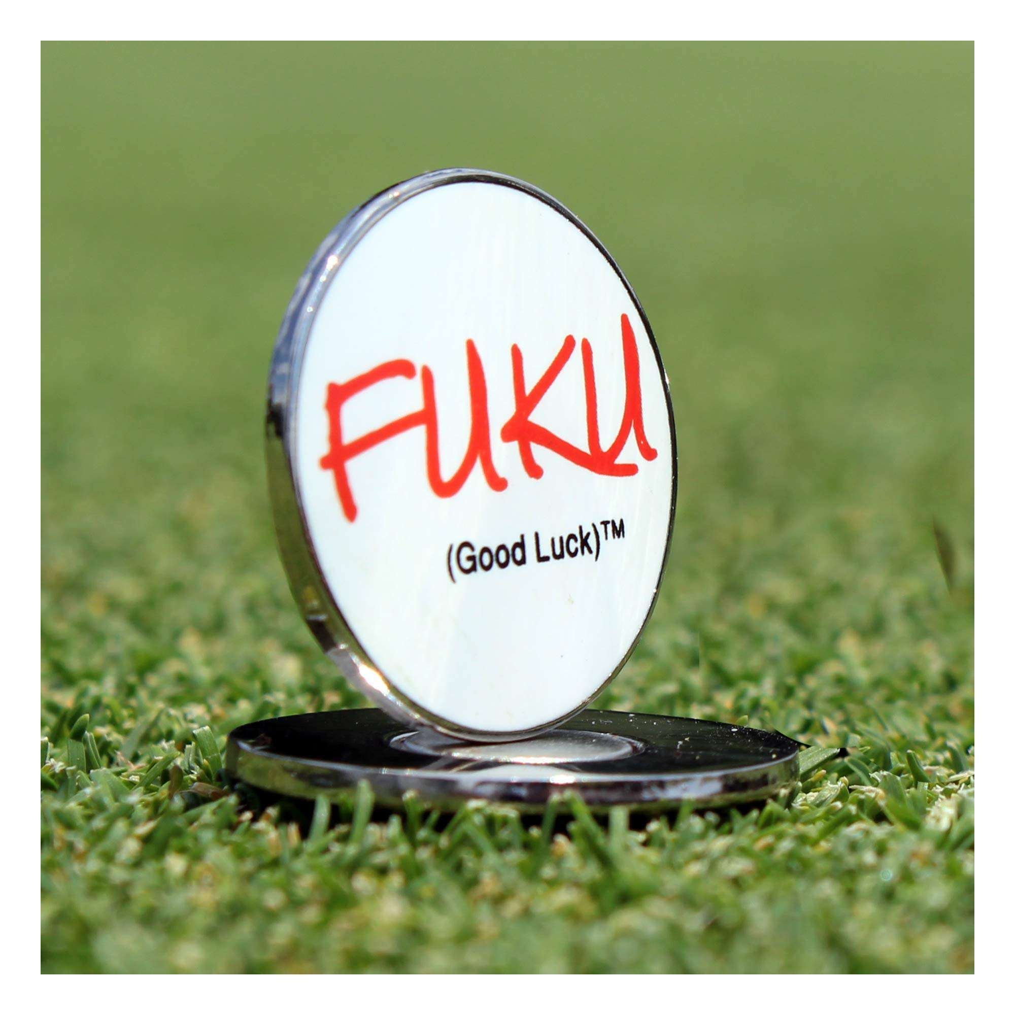 Sofa King Rad FukU Means Good Luck in Japanese. pop-UP Ball Markers Stand-UP on Their Edge to Make a Statement. Now You can Wish Your Buddy “Good Luck” on his Next putt and say How You Really Feel-. 5