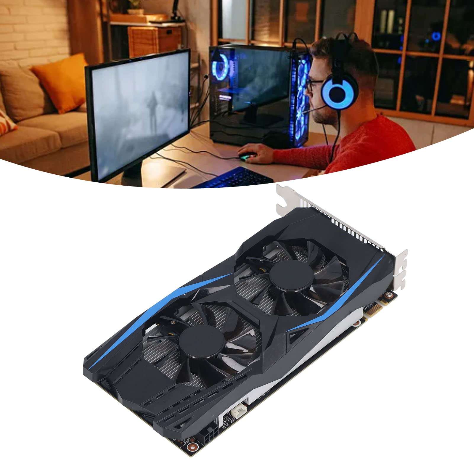 GTX 950 Graphics Card, 2GB GDDR5 128Bit Computer PC Gaming Video GPU Graphics Card, PCI Express 3.0 x 16, DVI,Display Port, HDMI, 4K HDR, Fan 5
