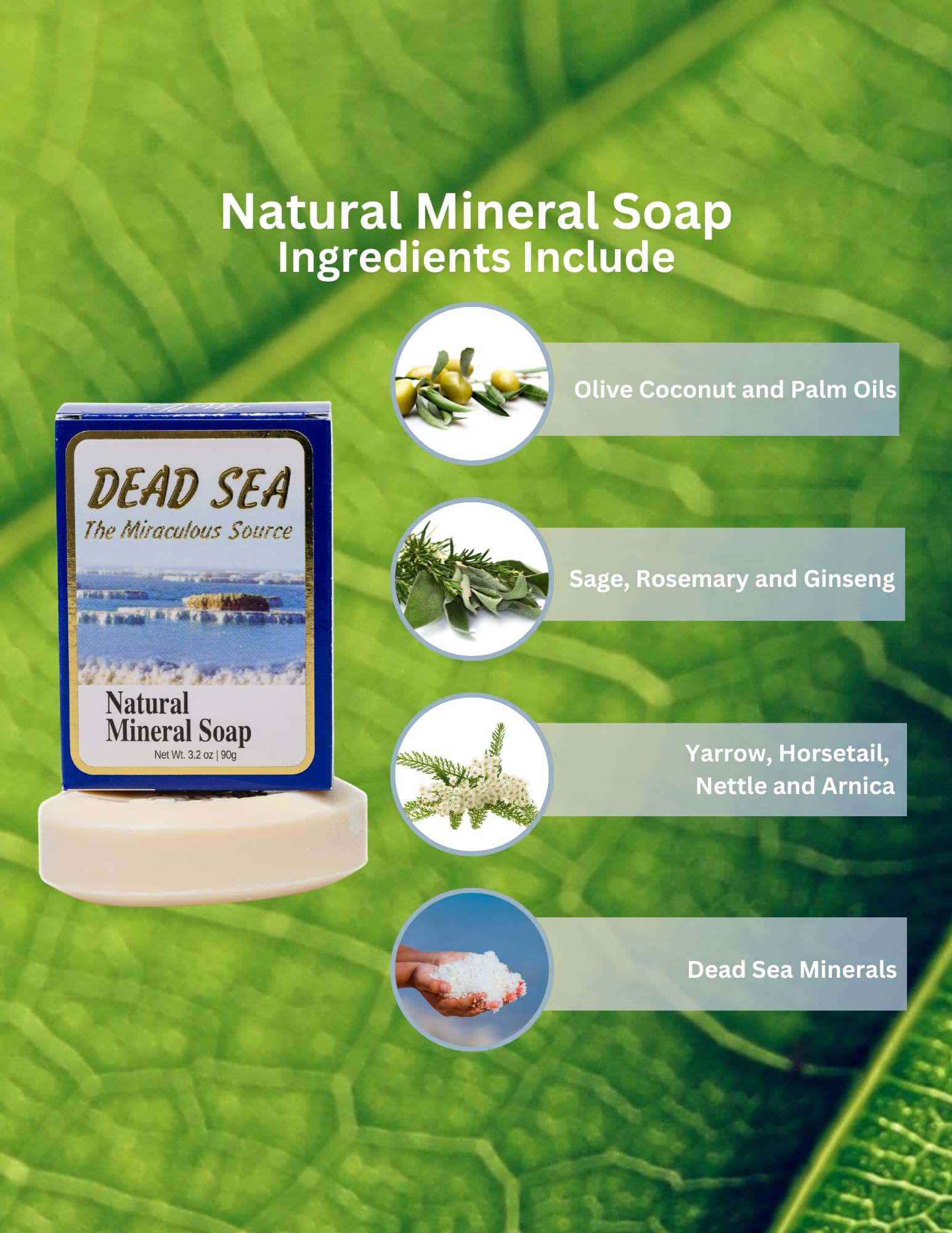Malki Dead Sea Products Natural Mineral Bar Soap | Natural Body & Face Wash | SLS-Free, Paraben-Free, Skin-Loving Formula | Soothe Acne, Eczema, and Psoriasis Naturally 3