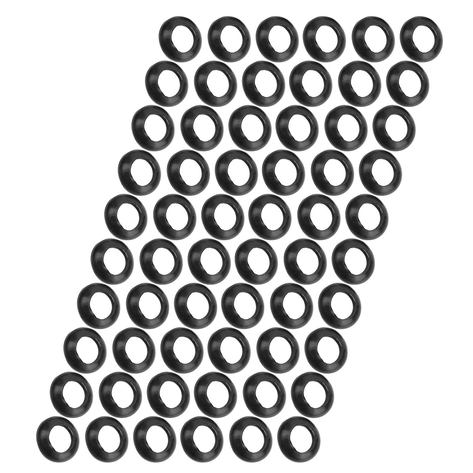 Winding Check Ring, 60PCS Fishing Rod Trim Ring Fishing Rod Building Silicone Elastic Winding Check Dress Ring Fishing Reel Care Accessories(11MM) 1