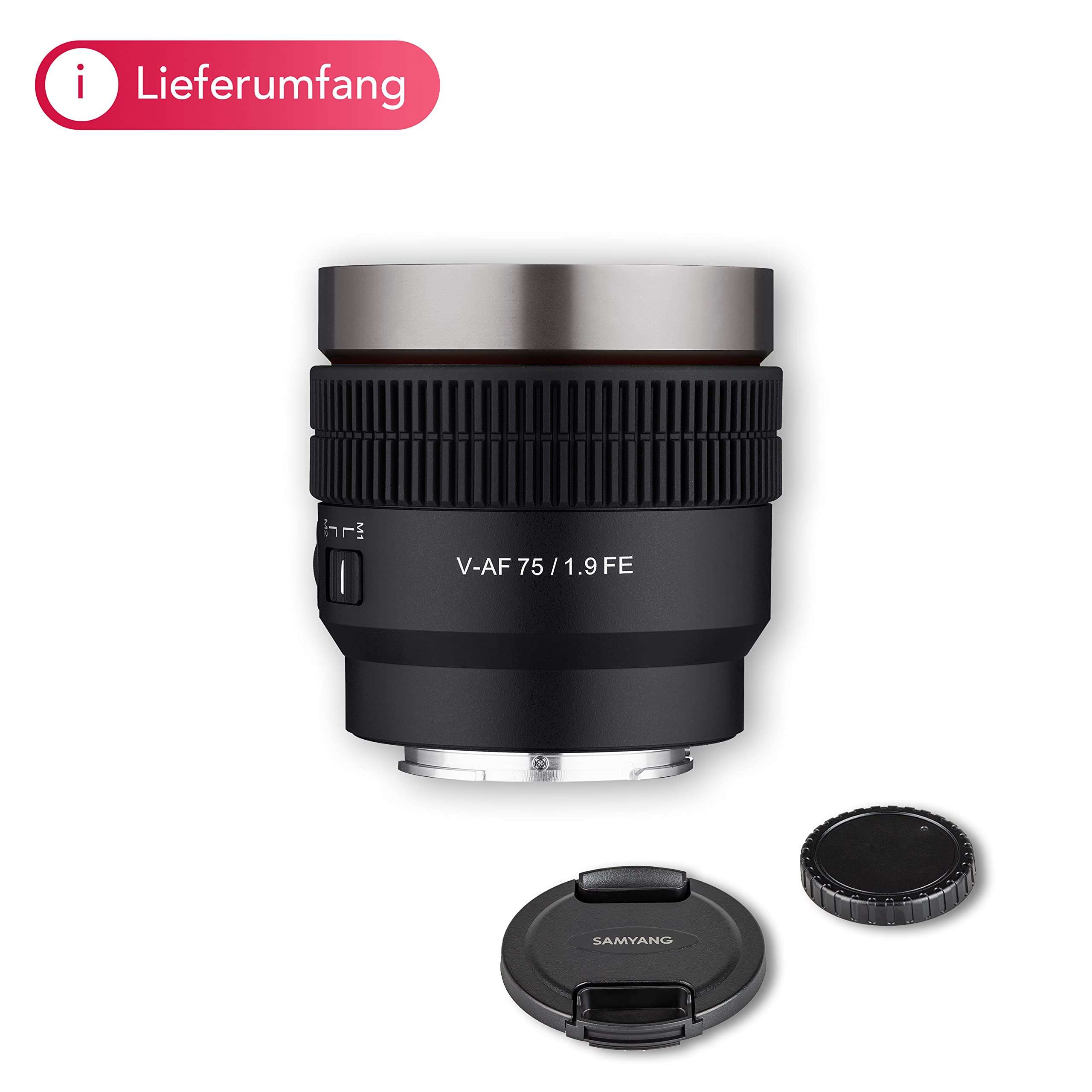 Samyang V-AF 75mm T1.9 FE Lens for Sony E 6
