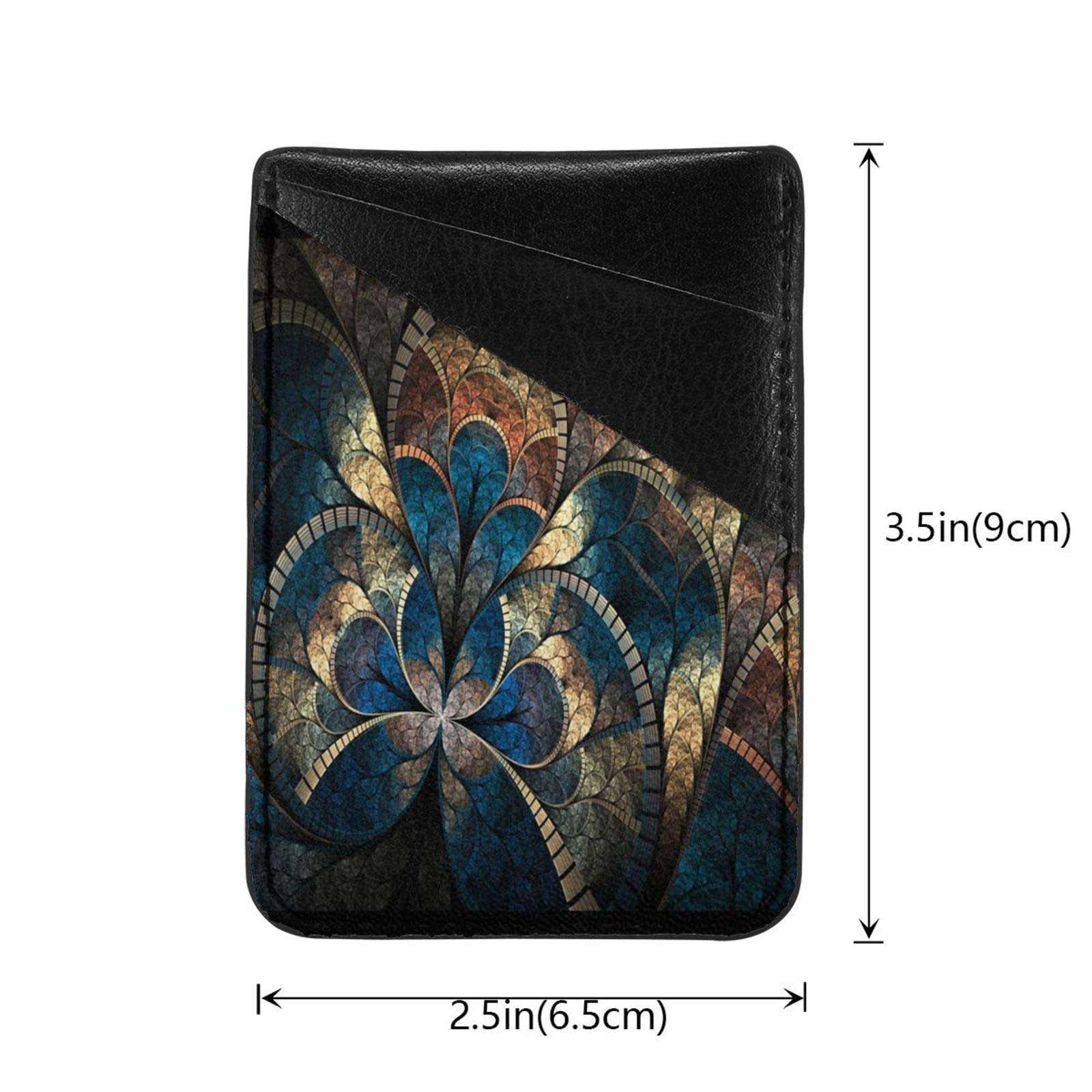 N/W Butterfly Phone Card Holder, Stick-on ID Credit Card Wallet Phone Case Pouch Sleeve Pocket for iPhone, Android and All Smartphones Green 3.5 x 2.5 x 0.2 inches 4