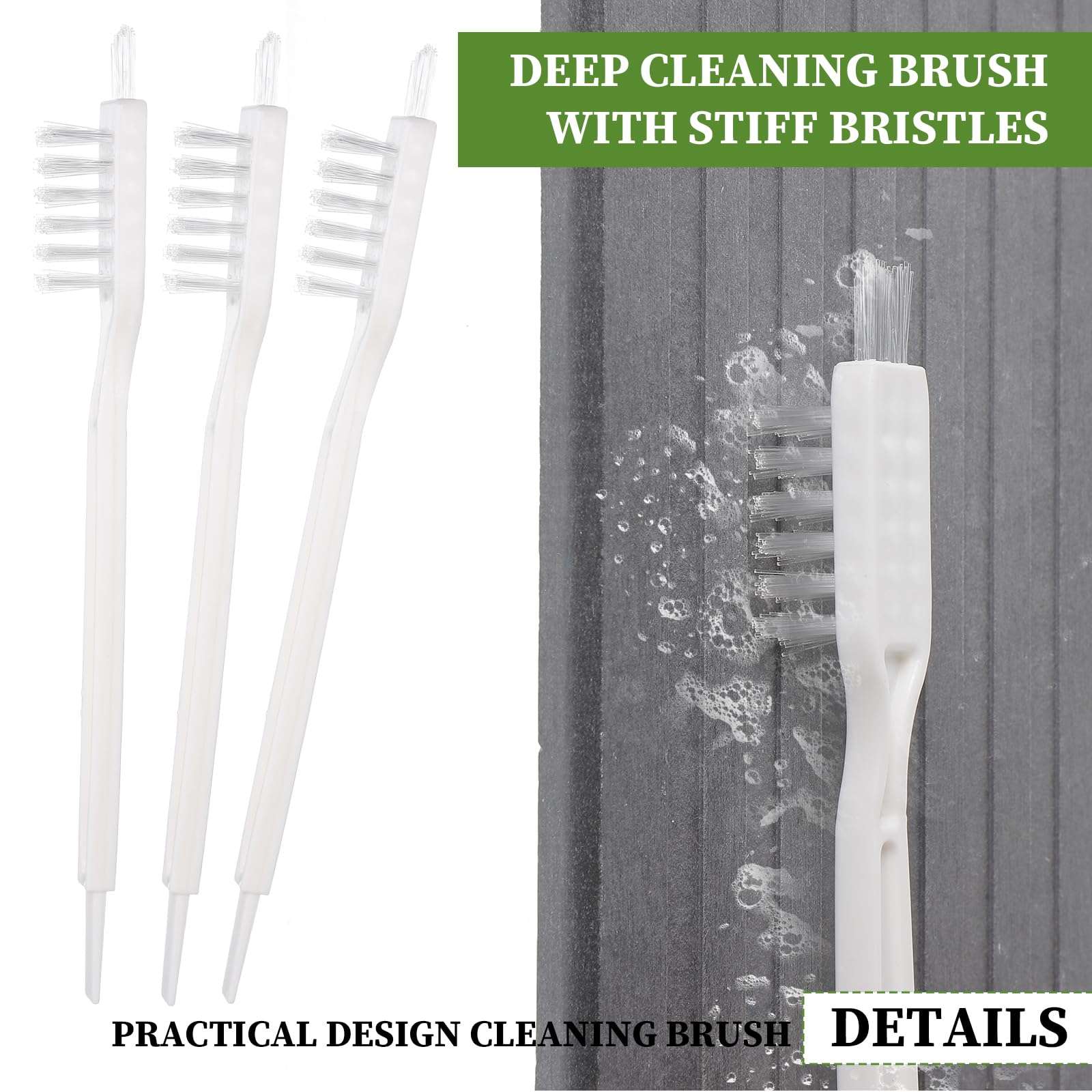 Yuanchu 3Pcs Juicer Cleaning Brushes, Soy Milk Maker Deep Clean Brush Crevice Cleaning Tool Set for Bottle Bottom Toaster Sink Tile Small Cleaning Supplies Gadgets for Kitchen Appliances 3