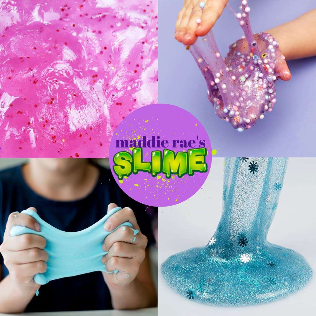 Maddie Rae's Slime Glue (1/2 Gallon Clear & 1/2 Gallon White) 2PK Value Pack, Non Toxic, Washable, All Purpose- Liquid Slime Formula, Office Supplies, Arts & Crafts Kit, School Project, Kids Xmas Gift 6