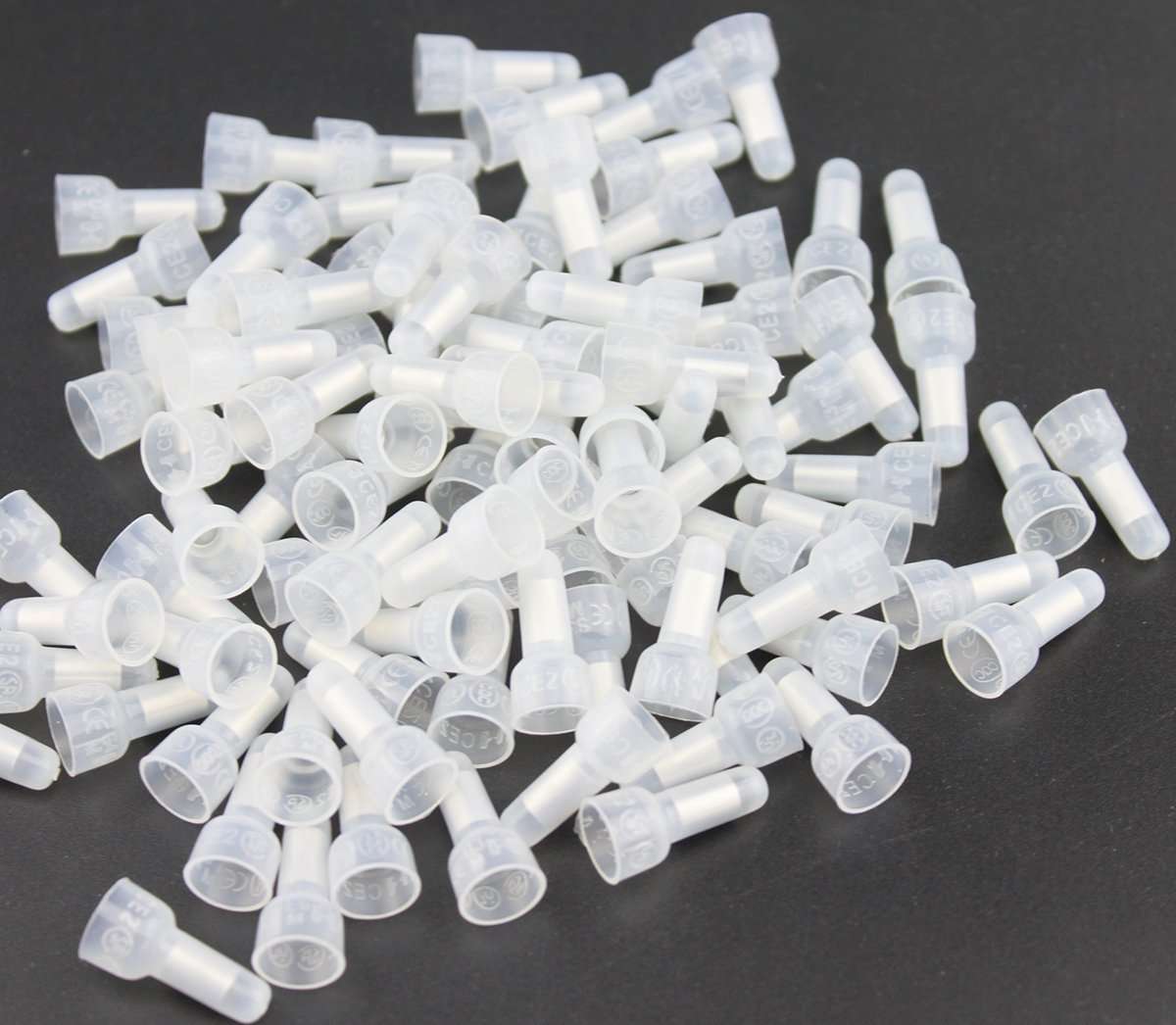 Rextin 1000pcs Transparent CE2 Protective Closed End Wire Crimp Connector Cap (1000pcs) 6