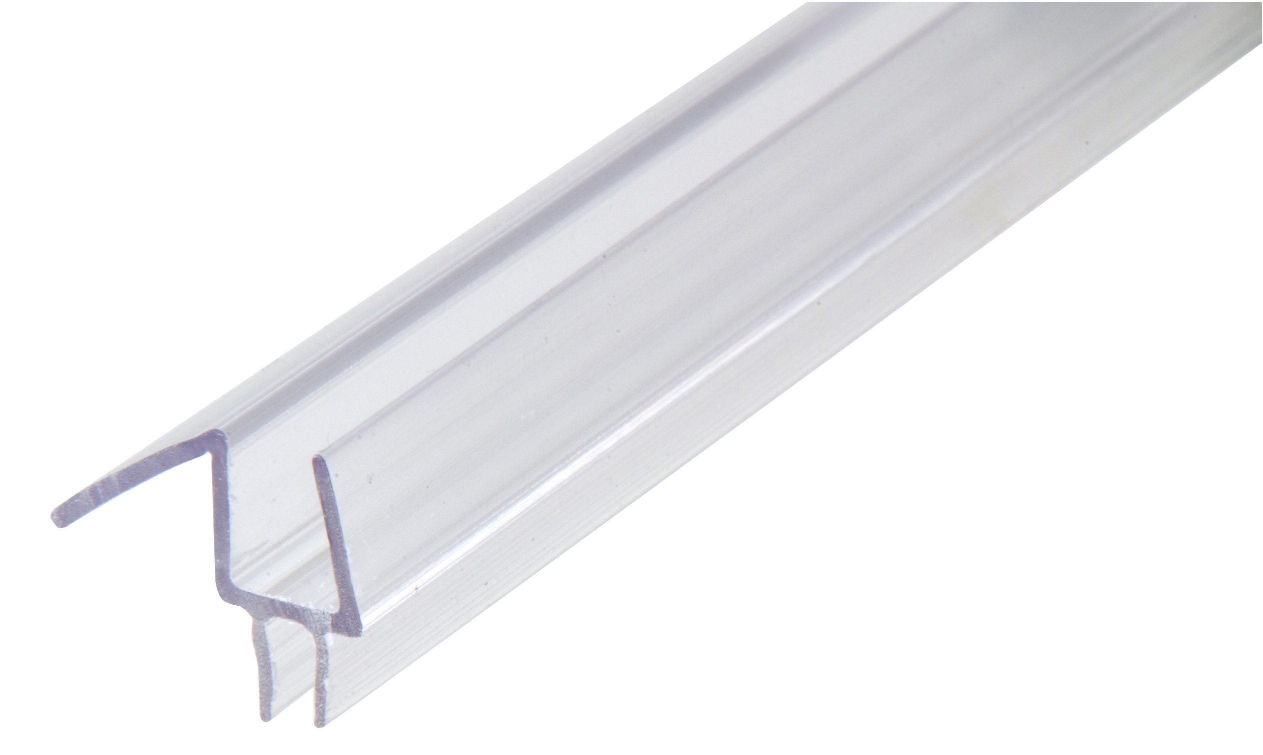 SHOWERDOORDIRECT.COM 38COBS36 Frameless Shower Door Bottom Sweep with Drip Rail for 36-Inch Long 3/8-Inch Glass, Clear