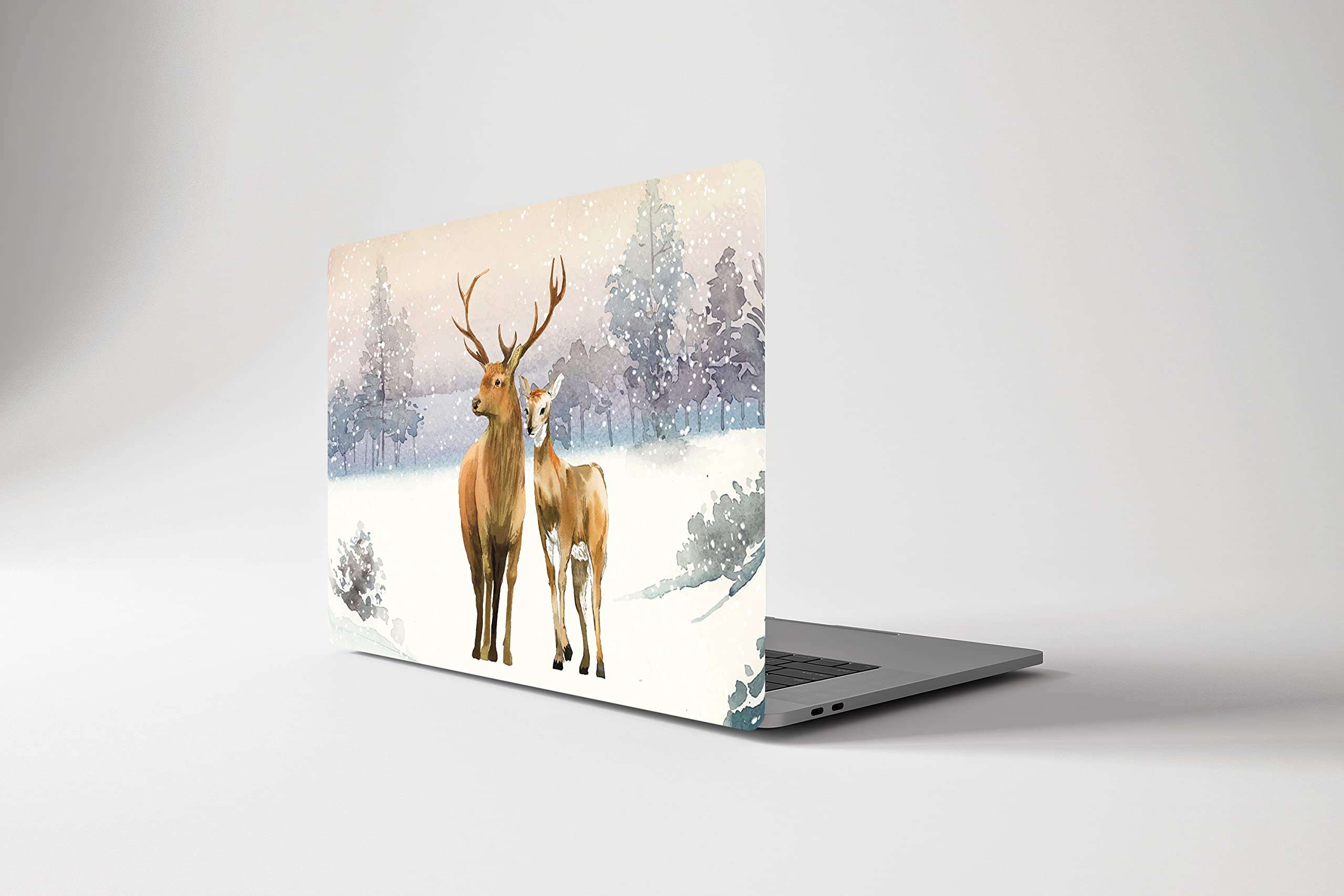 BANGERZ Laptop Skin / Stickers for 13.3 / 14 / 15.6 inch HD Quality No Residue Vinyl Printed Back Stickers for Laptops Upto 16 inches Deer Skin for Laptop Skin Cover for Asus, Dell, Lenovo, Acer, HP , LG , Apple 4