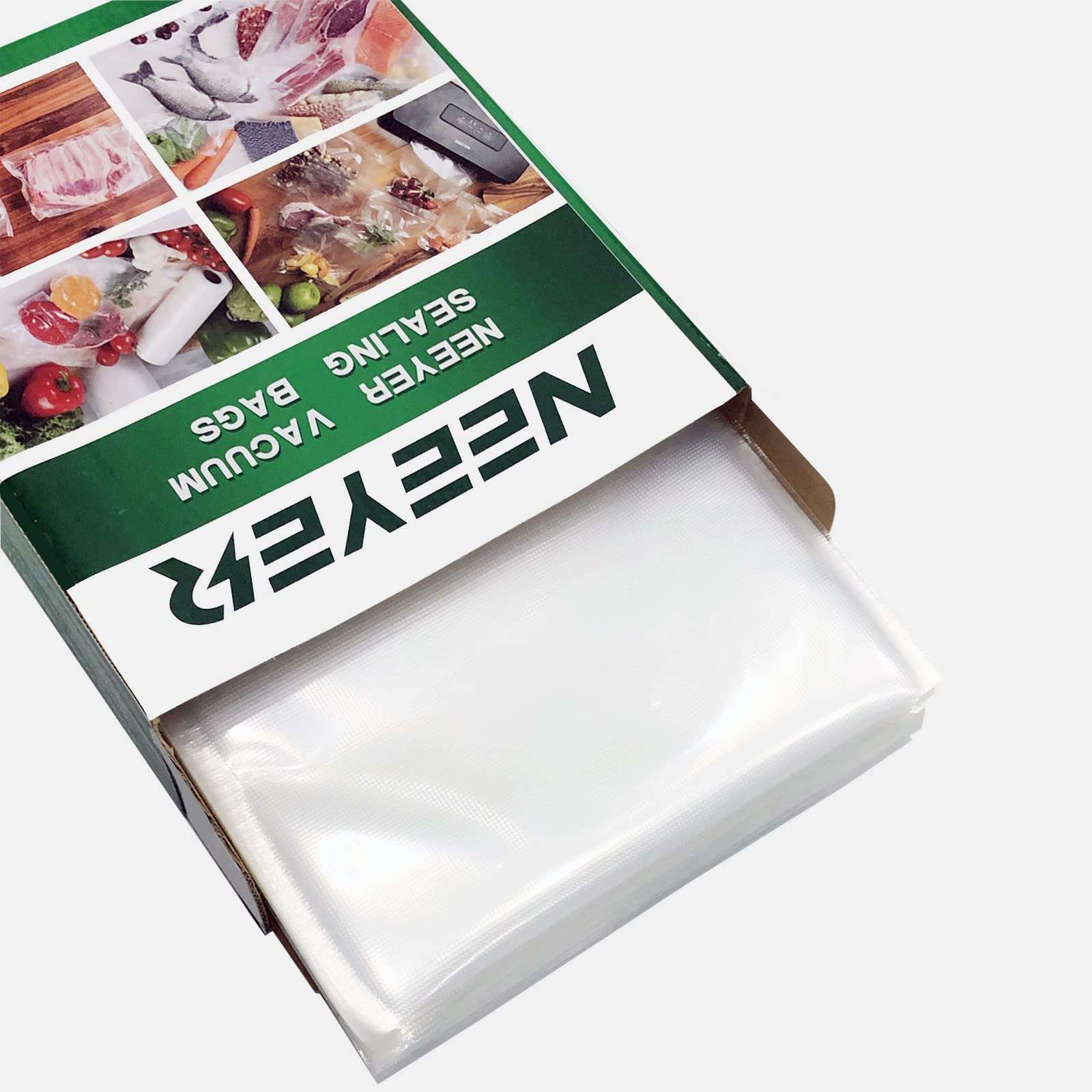 Neeyer Vacuum Sealer Bags,Seal a Meal Sealer Bags,Ideal for Food Saver,BPA Free Safe Universal Pre-Cut bag, 100 Pint 8" x 12" for vac storage, Meal Prep or Sous Vide 5