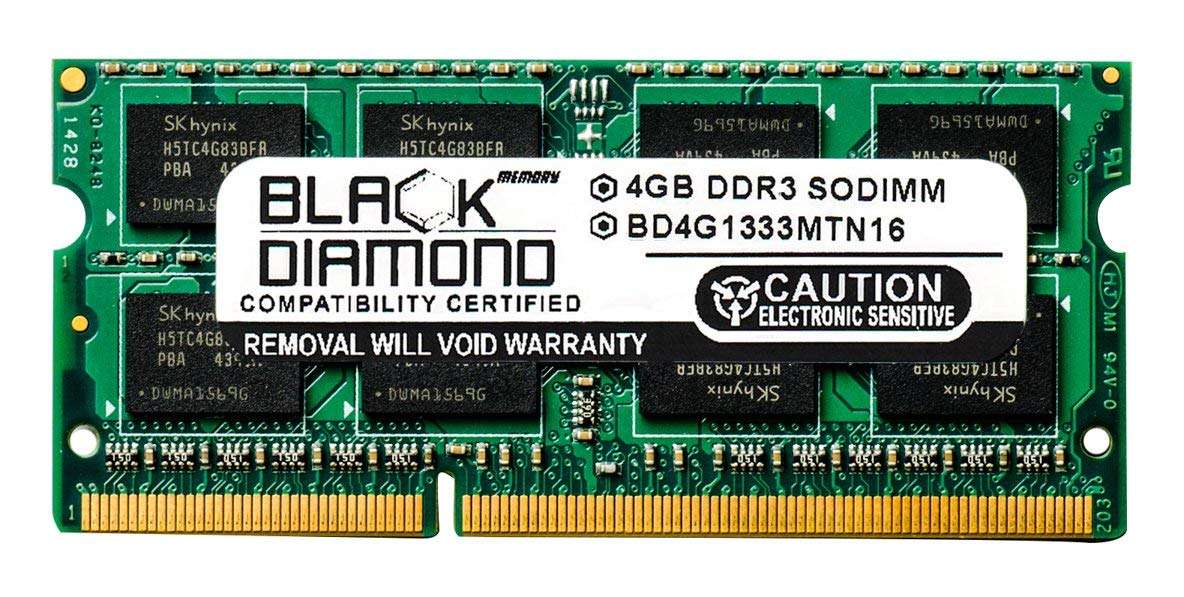 4GB RAM Memory for Asus Notebooks G74SX (Quad Core) Black Diamond Memory Module DDR3 SO-DIMM 204pin PC3-10600 1333MHz Upgrade 1