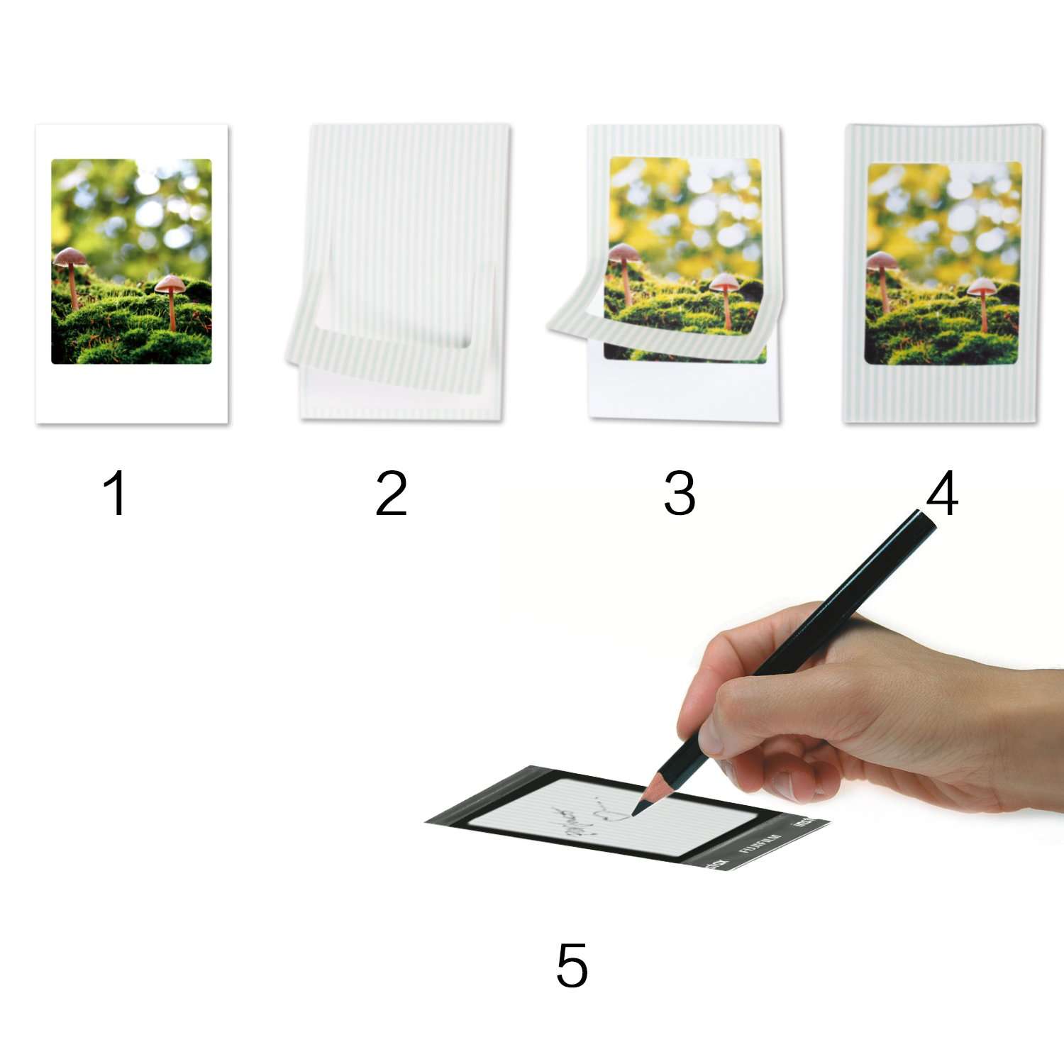 Fujifilm Instax Mini 8 Accessories, Leebotree 10 in 1 Camera Bundles Set Include Camera Case/Album/Selfie Lens/Colored Filters/Wall Hang Frames/Film Frames/Border Stickers/Corner Stickers/Pen (purple) 6