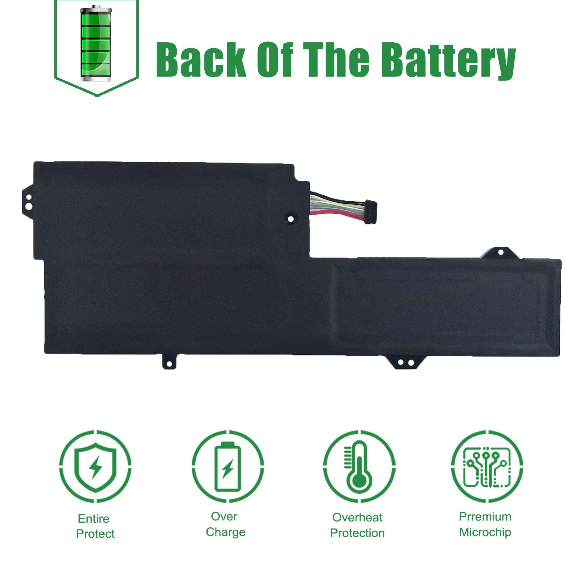 JIAZIJIA L17L3P61 5B10N87357 Laptop Battery Replacement for Lenovo IdeaPad 320S-13IKB Yoga 720-12IKB 330-11IGM Flex 6-11IGM Series Notebook L17M3P61 5B10N87358 L17C3P61 5B10N87359 11.58V 36Wh 3108mAh 5