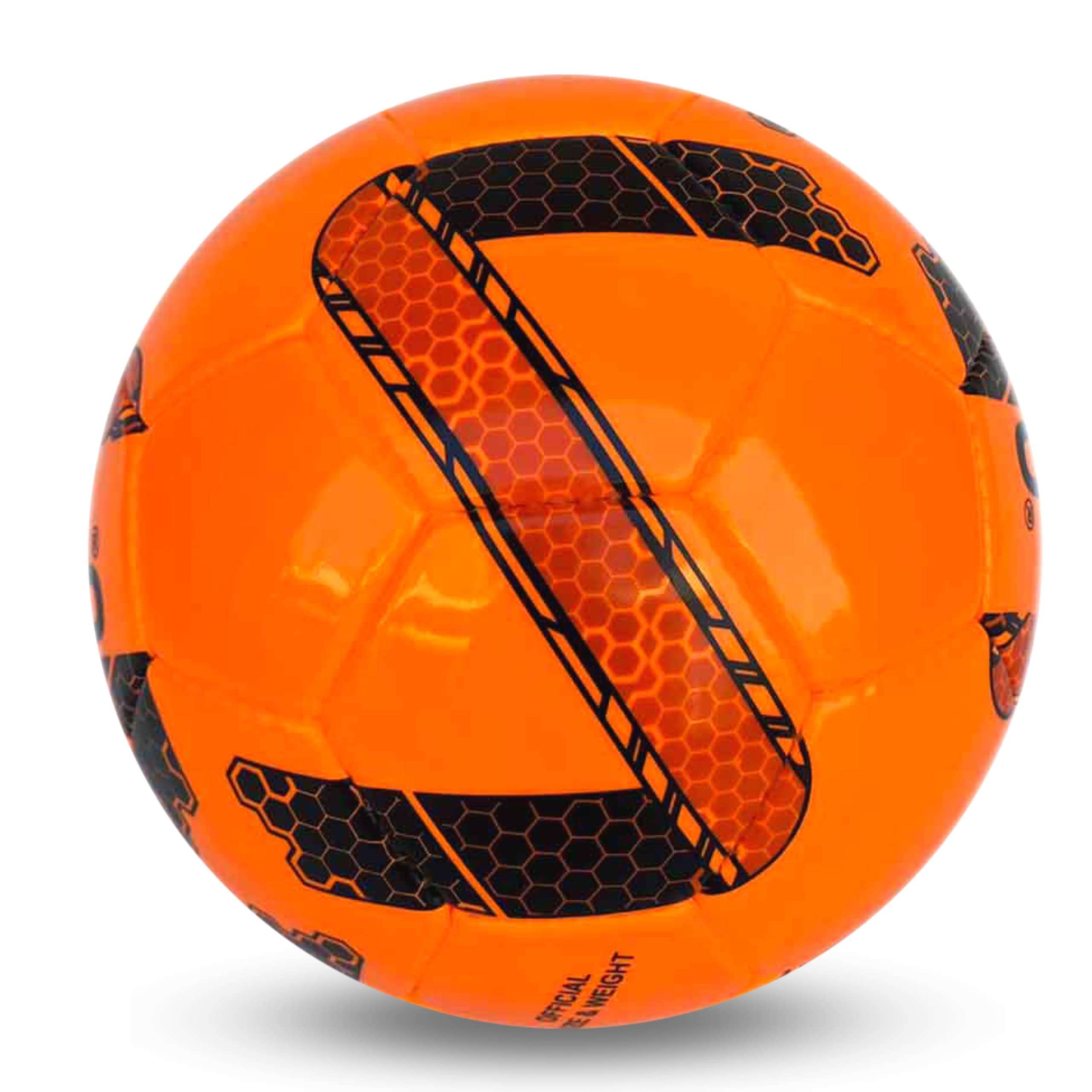 RABRO Football, Football Size 5, Orange Star Soccer PVC Football 4