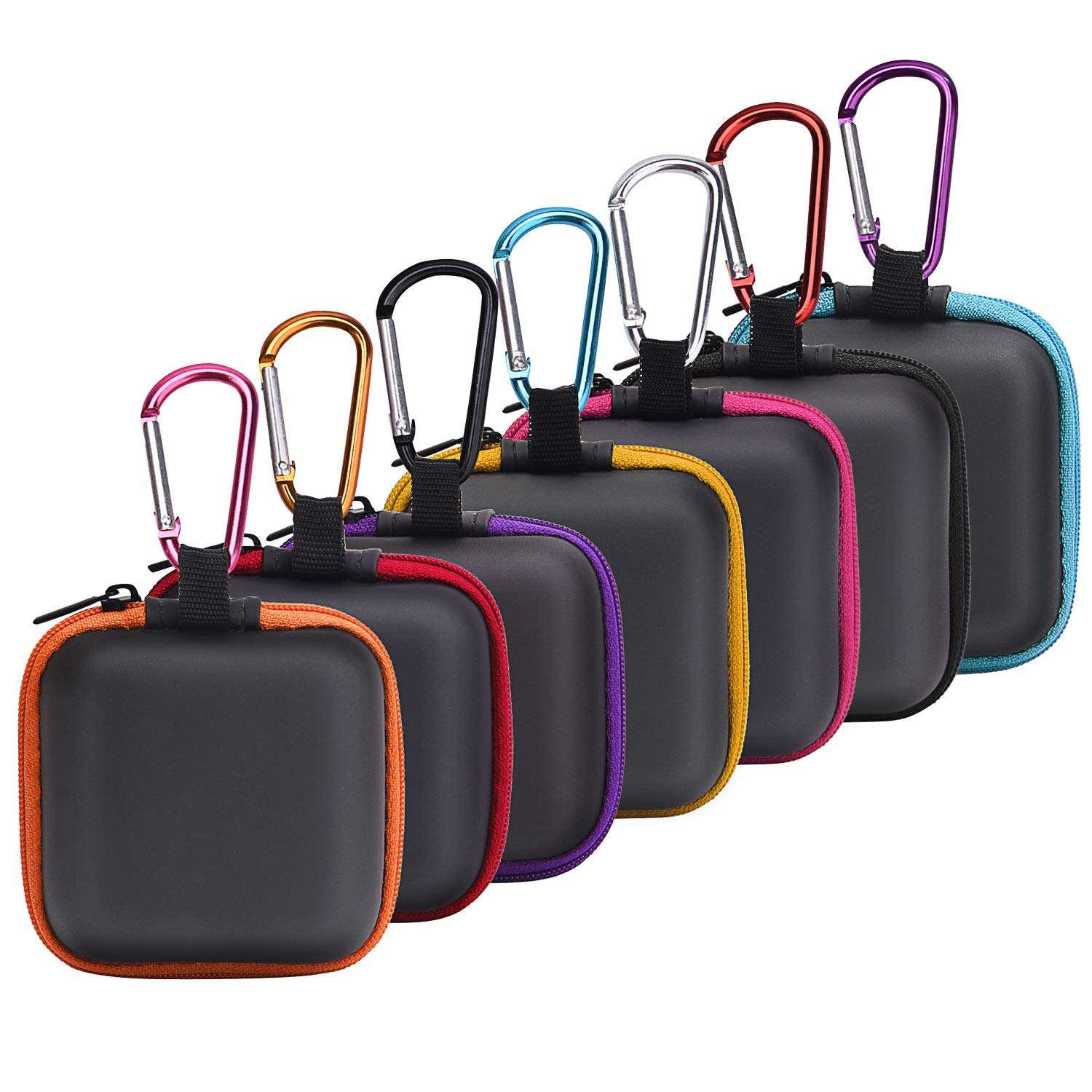 SUNMNS Earphone Case Headphone Storage Bags Compatible with Earbuds, Sport Headphone, 7 Pieces 1