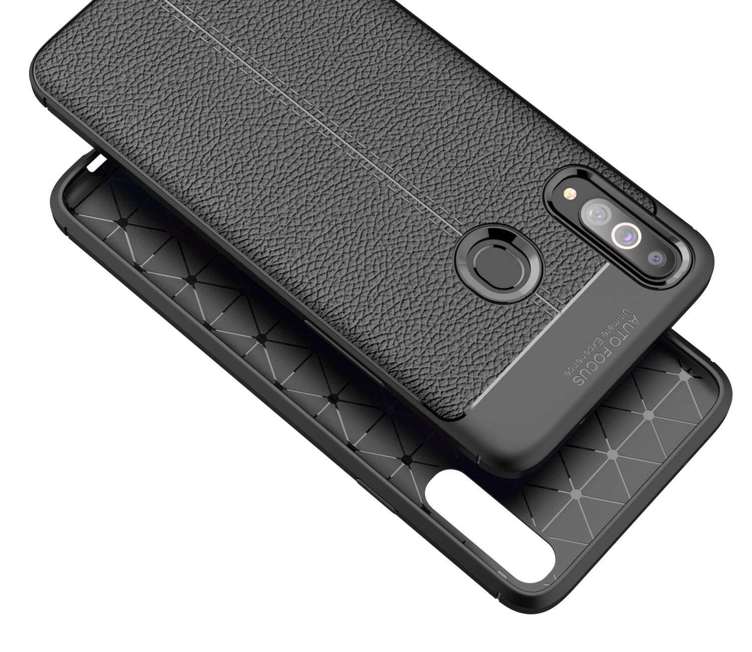 CruzerLite Galaxy A20s Case, Galaxy A20s Cover, Design Back Cover Anti-Scratch Shock Absorption Case for Samsung Galaxy A20s (Leather Blue) 3