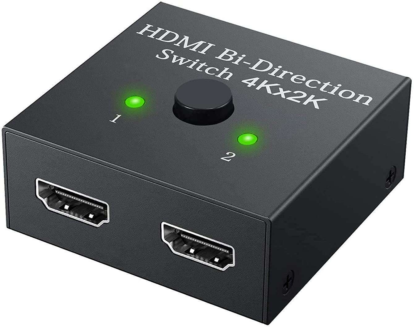 CARE CASE® HDMI Switch Splitter, Bi-Directional Manual HDMI Switch 2 Port, 2 in 1 Out or 1 in 2 Out Splitter Support 4k 2k HD 1080P( 1