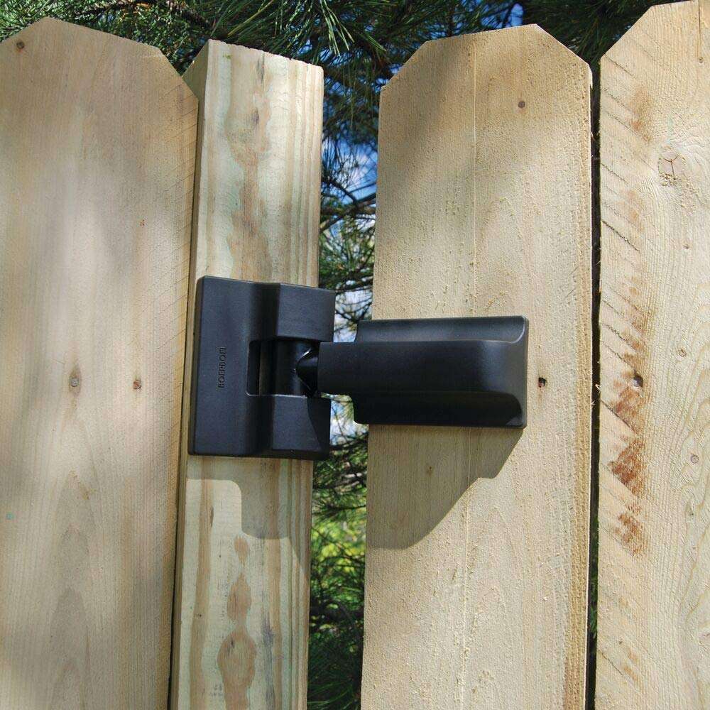 Barrette Outdoor Living 73014253 Heavy-Duty Modern Wrap Hinge Pair, Black 4
