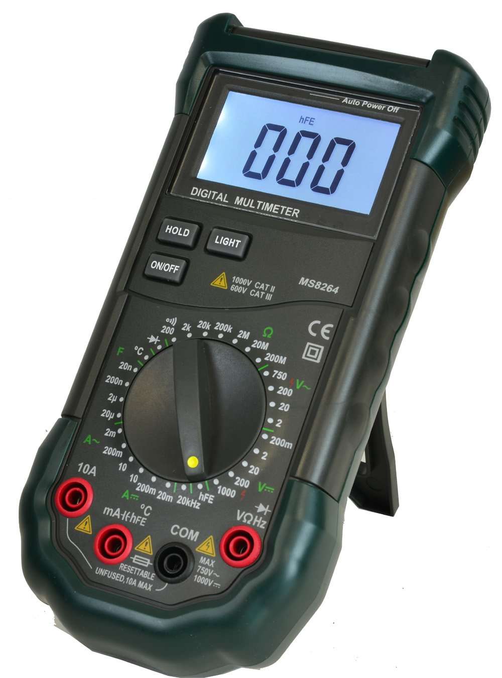 Mastech MS8264 Backlit 30-Range Digital Multimeter with Temperature Measurement (01DMMS8264) 3