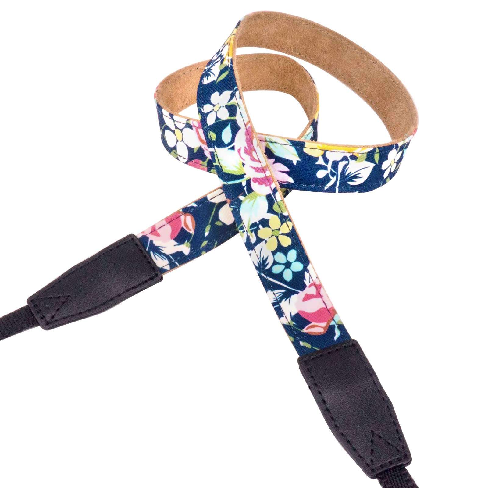 Elvam Camera Neck Shoulder Strap Belt for Women/Men Compatible with DSLR/SLR/DC/Instant Camera/Portable Printer/Phone Case, A 3