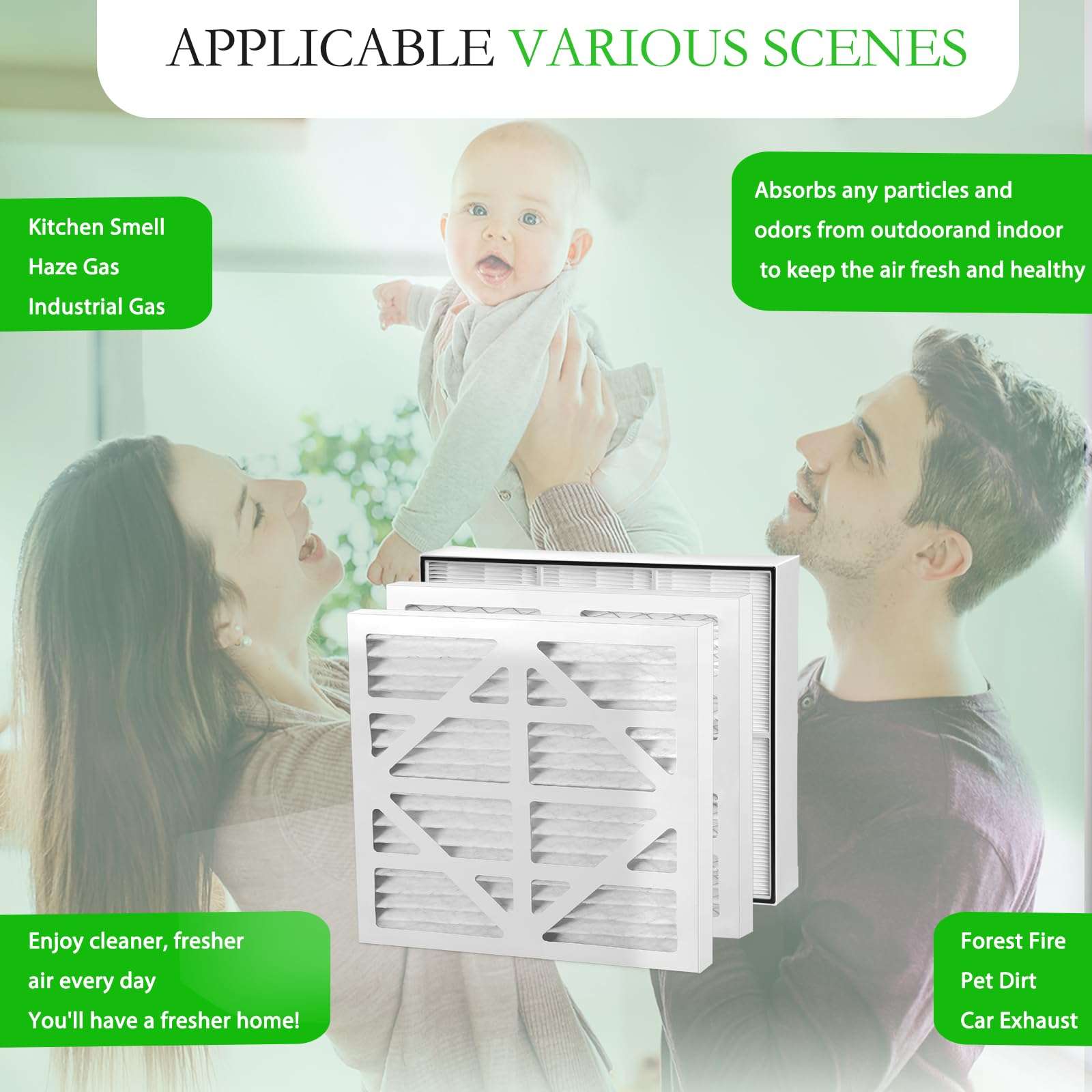 HEPA 500 air Scrubber Filter,Compatible With Mounto Hepa500 Commercial 500cfm Hepa Air Filter,Dri-eaz F284 Defendair hepa 500,Access Comfortable Living Environment,1+HEPA and 2 Pre-Filter 3