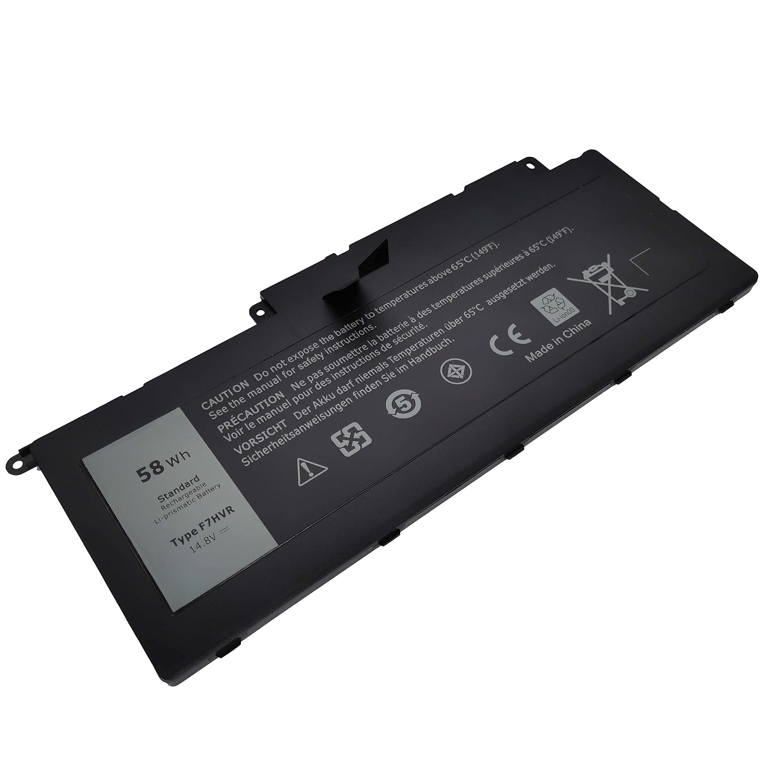 Fully New F7HVR Replacement Battery Compatible with Dell Inspiron 15 7537 17 7737 Series 062VNH G4YJM T2T3J - 14.8V 58Wh 1