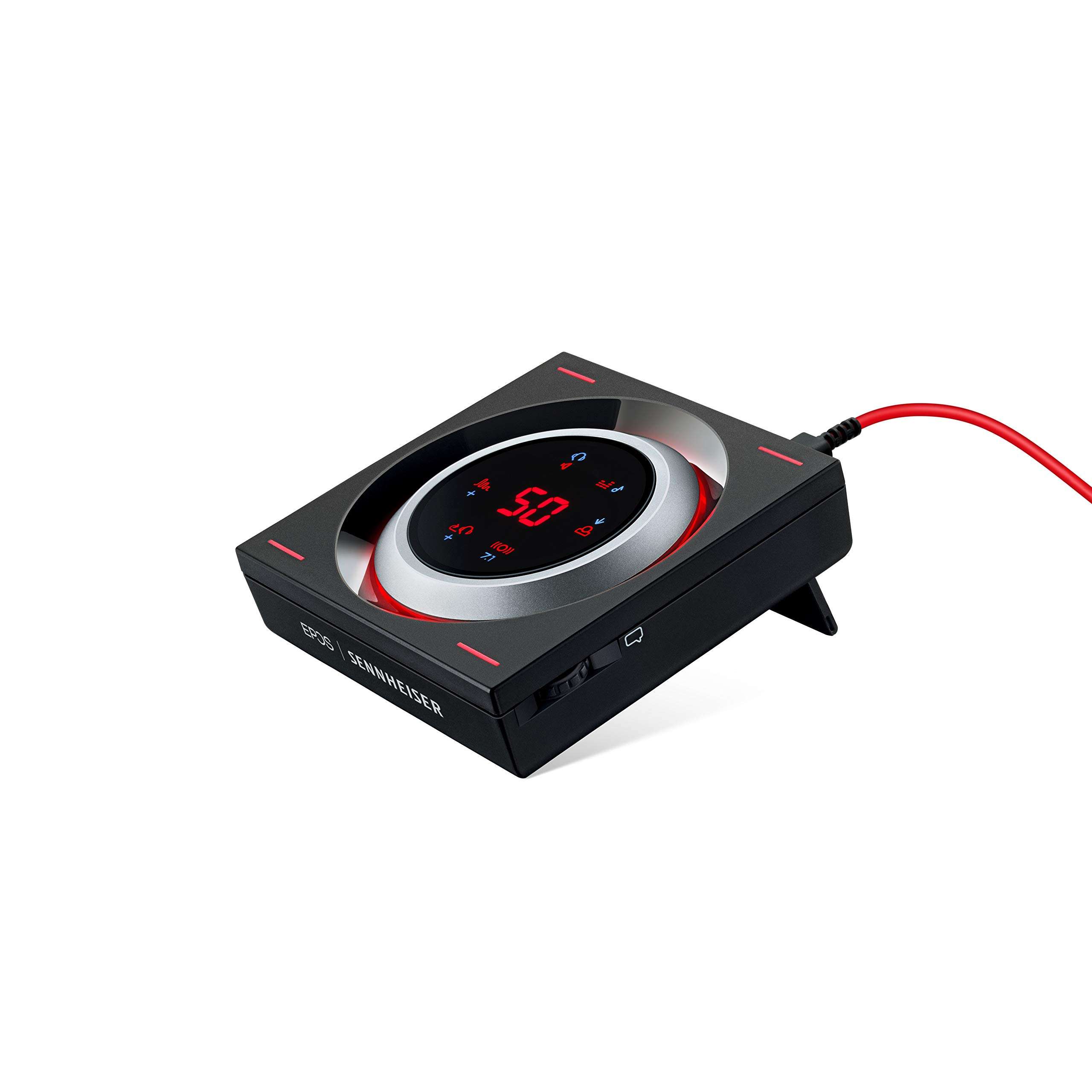 Sennheiser GSX 1200 PRO Gaming Audio Amplifier - Black/Red & PCV 05 Combo Audio Adapter for PC Gaming Headsets - Black 3