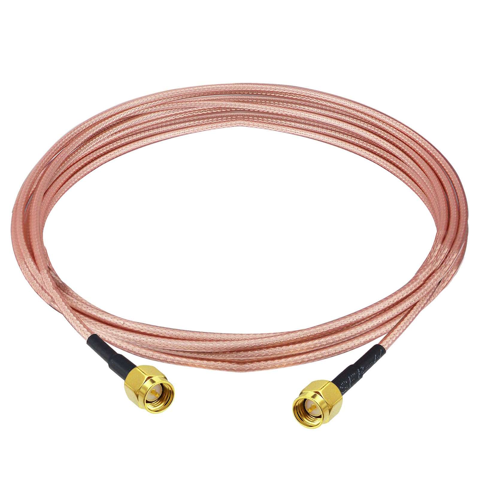 Kaunosta SMA Male to SMA Male Cable 6.5FT, Network Antenna Wire Extension RG316 Wire Jumper Assembly Low Loss RF Coaxial Cable for Network Analyzer LNA Low Noise RTL SDR Dongle 1