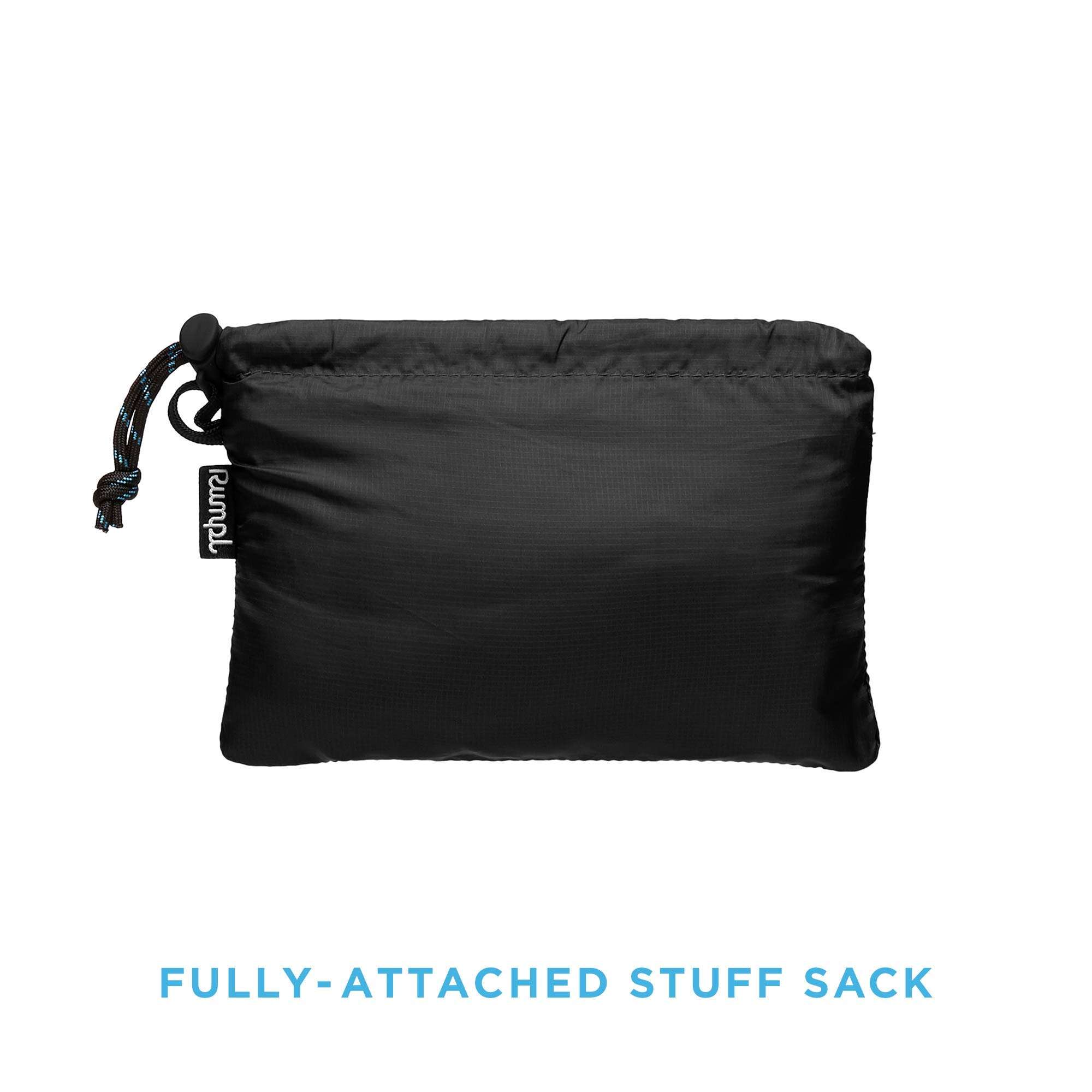 Rumpl Stuffable Fleece Pillowcase | Ultra Soft Fleece Pillow for Traveling, Camping, Picnics, Concerts, Plane Flights, Hiking, Backpacking (Black) 4