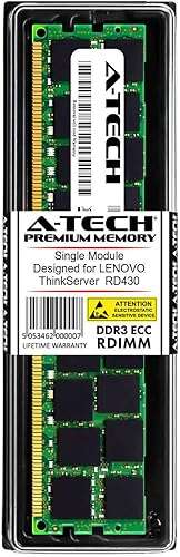 A-Tech 16GB for Lenovo ThinkServer RD430 (1 x 16GB) PC3-12800 (DDR3-1600) ECC Registered RDIMM 240-Pin 2Rx4 1.35V Server Memory RAM 2