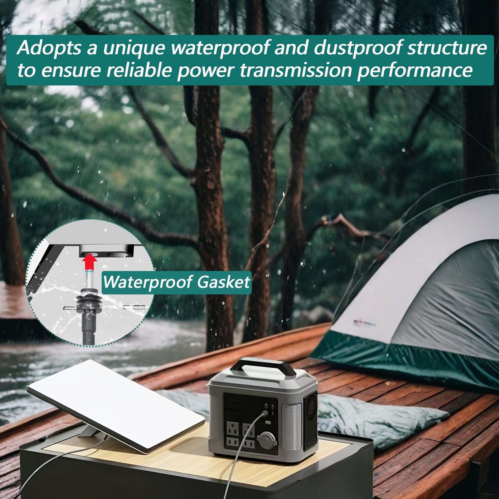 for Starlink Mini Power Cable, 10FT for Starlink Mini Replacement Cable, Waterproof DC to DC Barrel Cable for Starlink Mini Stable and Reliable Power Supply(10FT Gray) 5