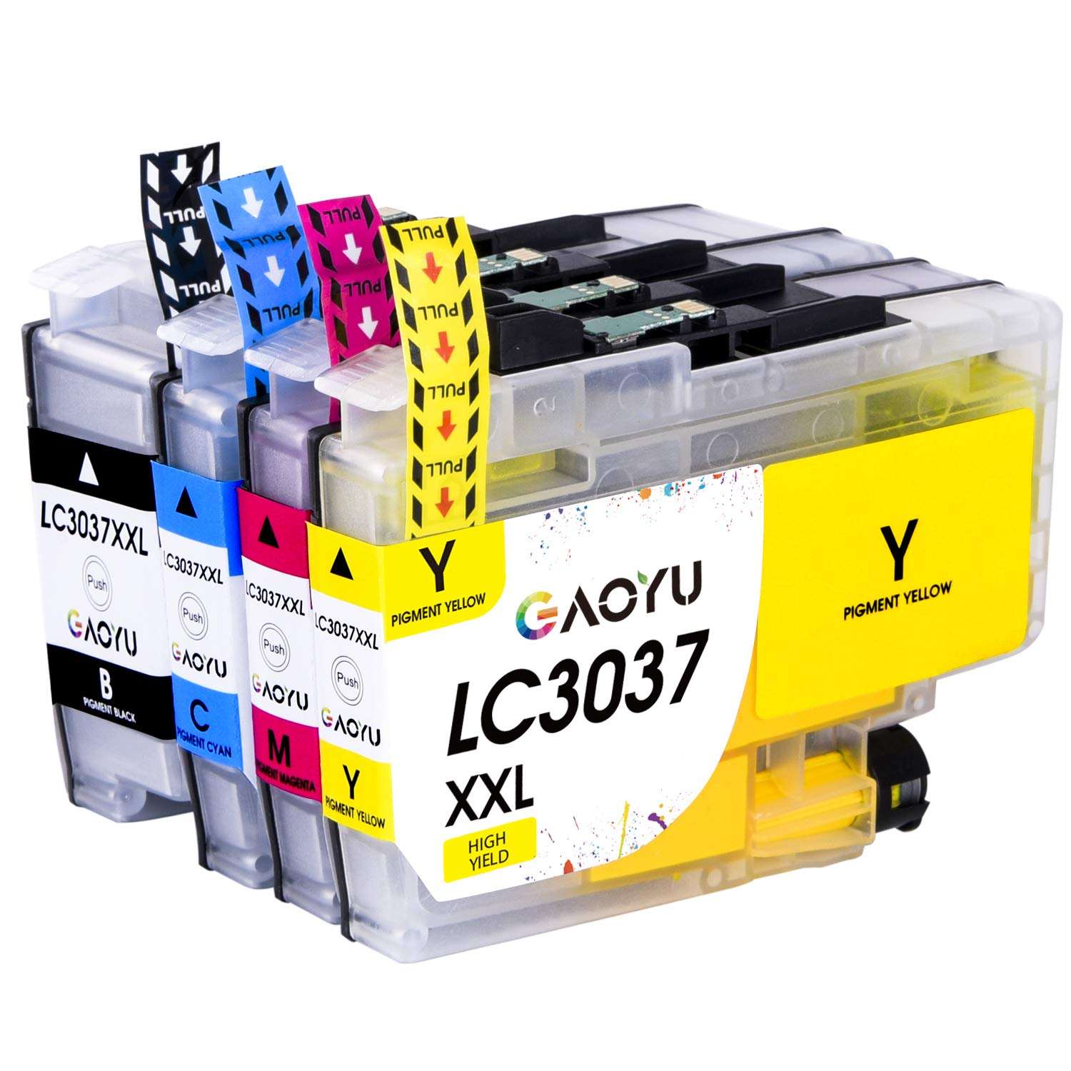 GAOYU LC3037XXL, Compatible Ink Cartridge Replacement for Brother LC3037XXL LC3039 Super High-Yield with Brother MFC-J5845DW MFC-J5945DW MFC-J6545DW MFC-J6945DW Printer, 4 Pack CMYBK 1