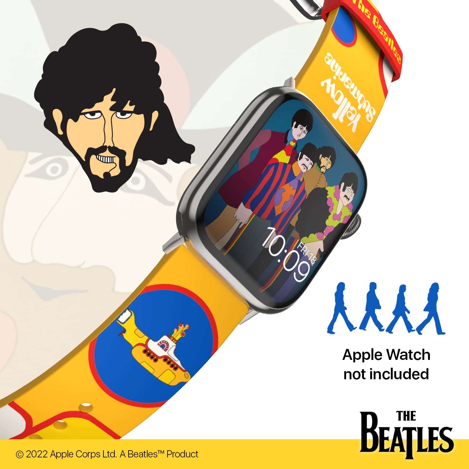 The Beatles - Sgt. Pepper's Lonely Hearts Club Band Smartwatch Band - Officially Licensed, Compatible with Every Size & Series of Apple Watch (watch not included) 5