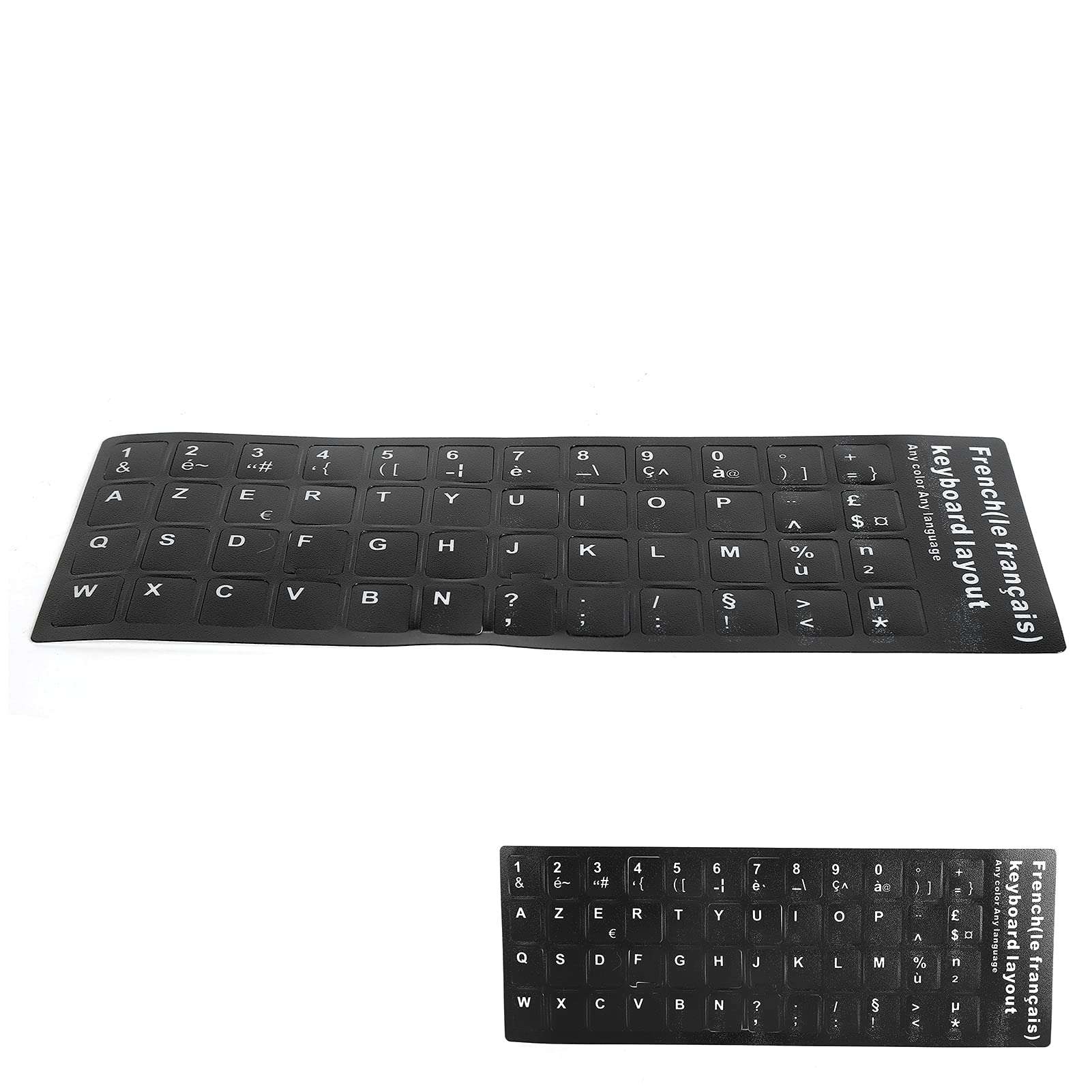 French Replacement Keyboard Sticker, Unique Coating Wear Resistant Computer Keyboard Sticker Waterproof for School Office for Home Travel 4