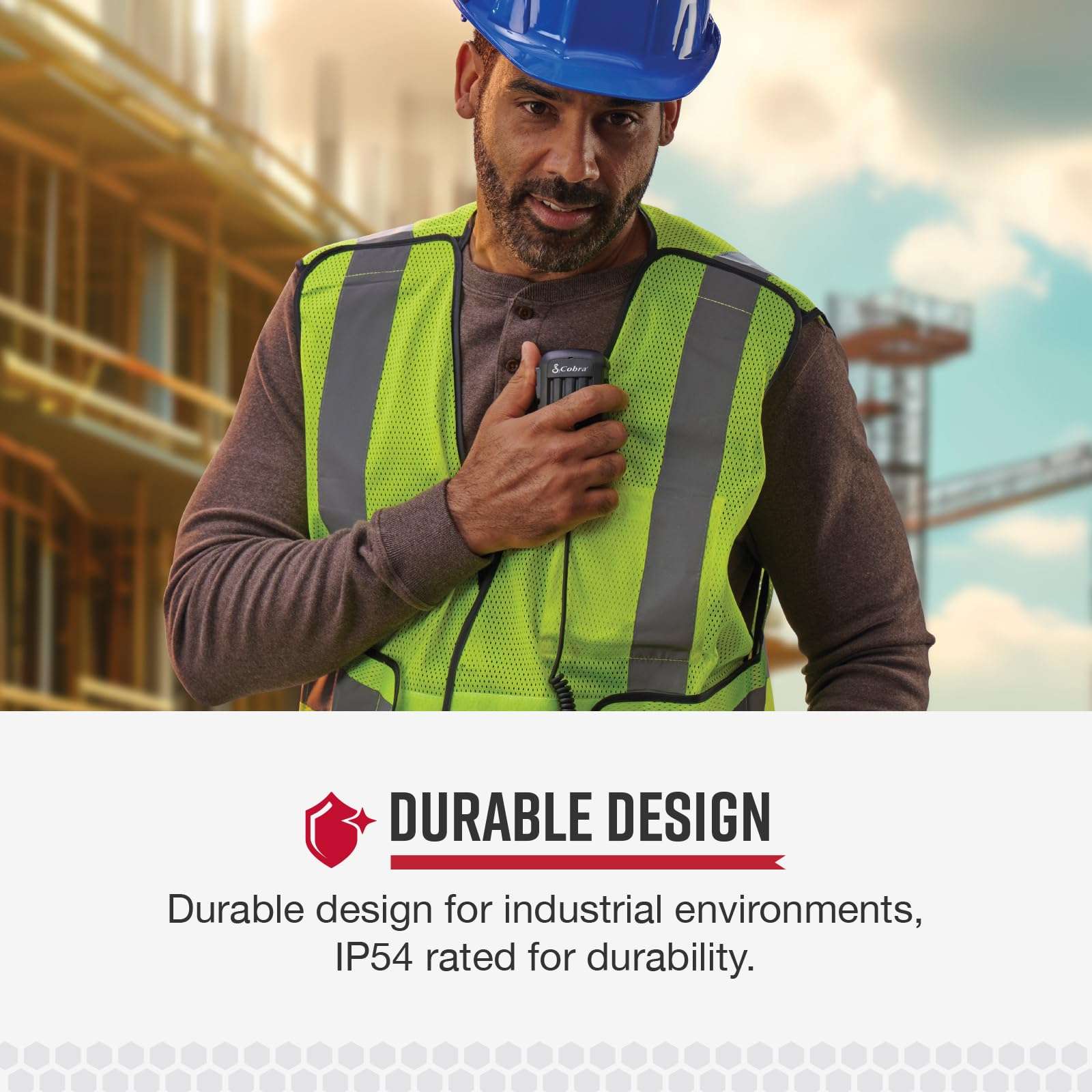 Cobra Handheld Speaker/Mic for Performa 400/450 Business Two-Way Radios - Loud and Clear Audio Projection, Durable Design 6