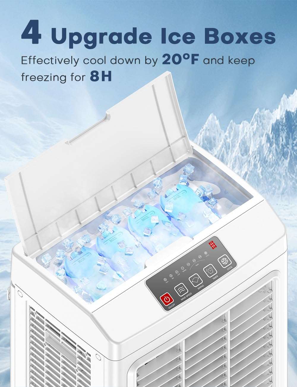 BALKO L242Y Evaporative air Cooler, Beige 6