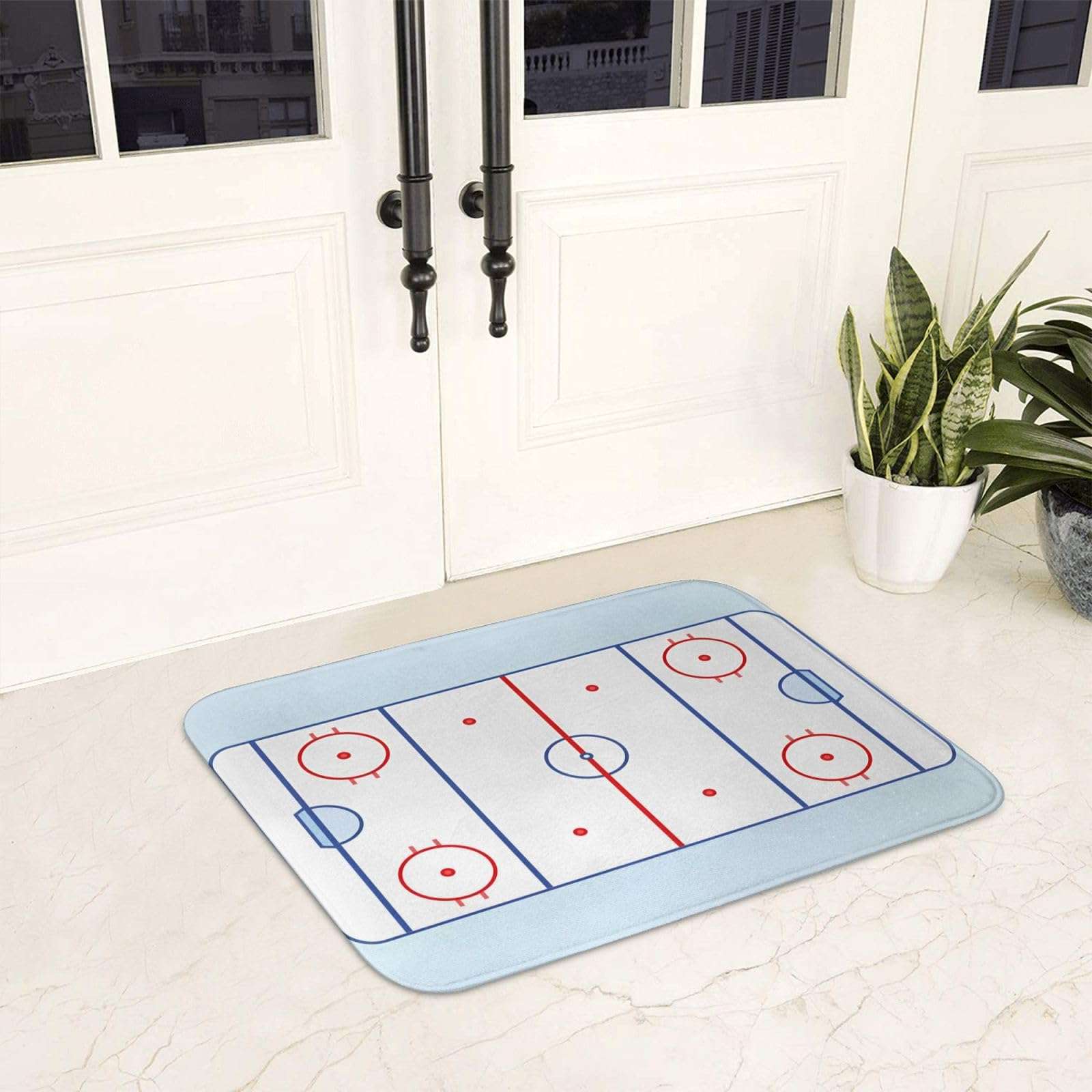 Hockey Field Bathroom Rugs Bath Rug 16 x 24 Inches, Non Slip Bath Carpet, Area Mat Home Decor Accessories for Shower Floor Tub Bedroom Kitchen 6