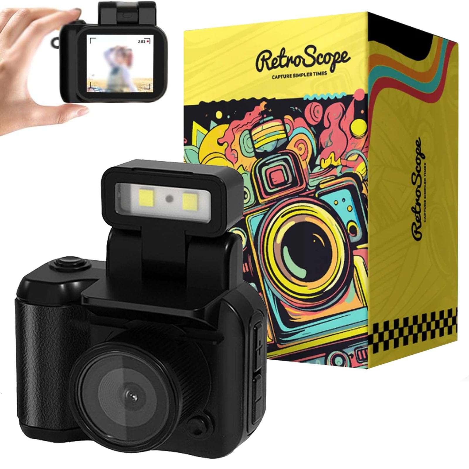 Retroscope Mini Camera, Retroscope, Miniretroflix - Nostalgic Camera, Retroscope Camera, Retroscope Camera, Retroscope Cam, Retroscope Video Camera, Retroscope Small Camera